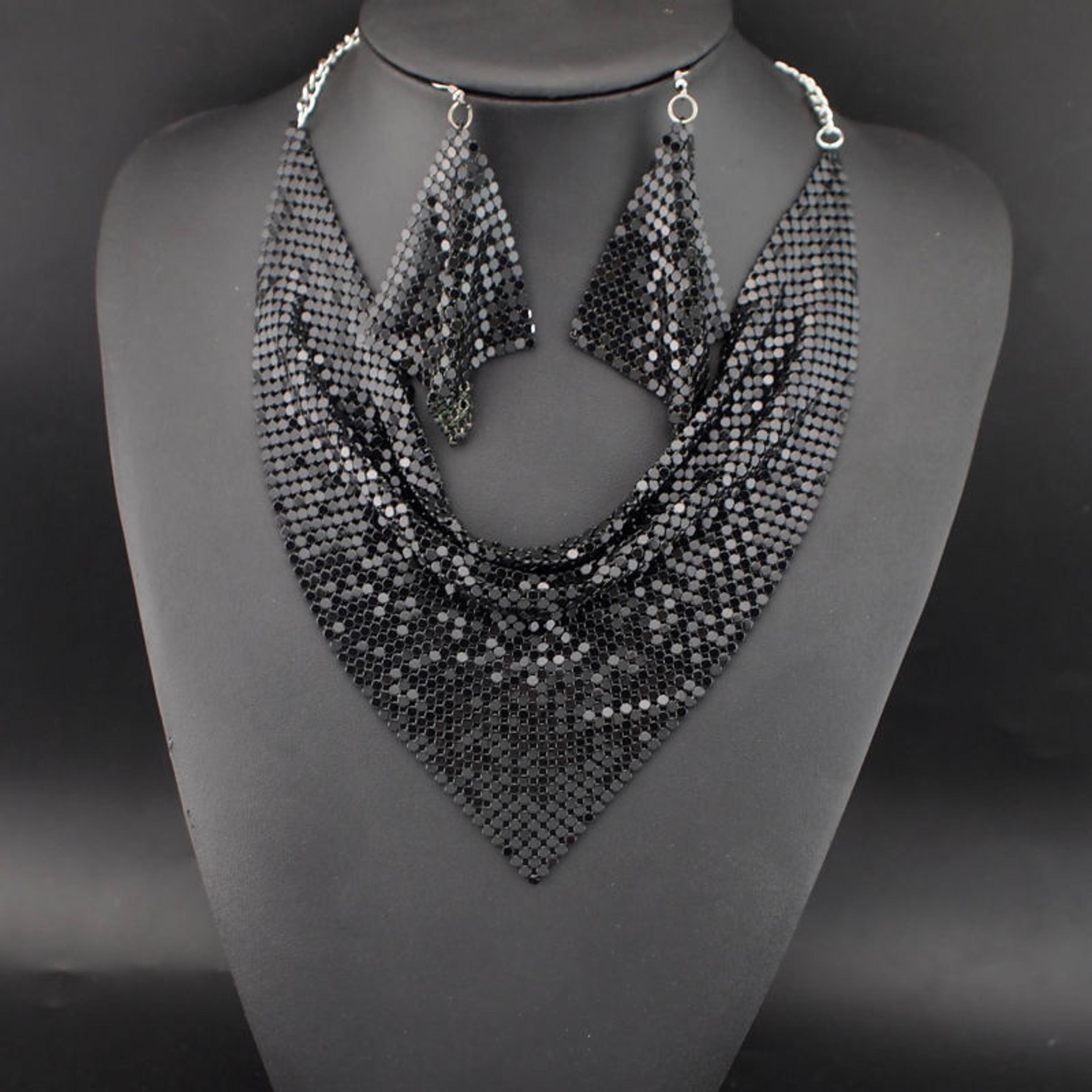 Wild Elegance Leopard Jewelry Set Statement Beaded Necklace  Earrings For Women 3