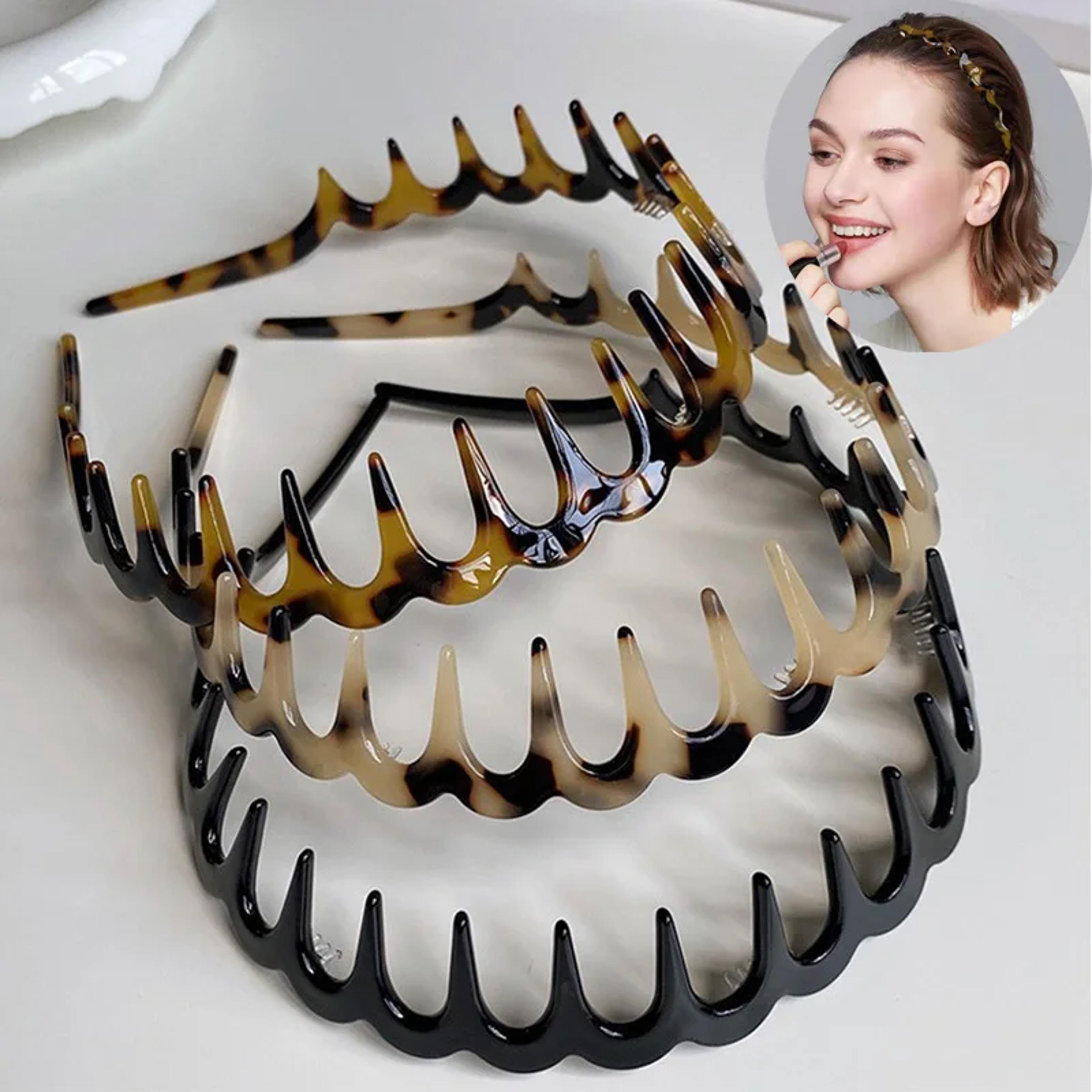 wavegrip non slip hair headband for women toothed sports & face wash hair band