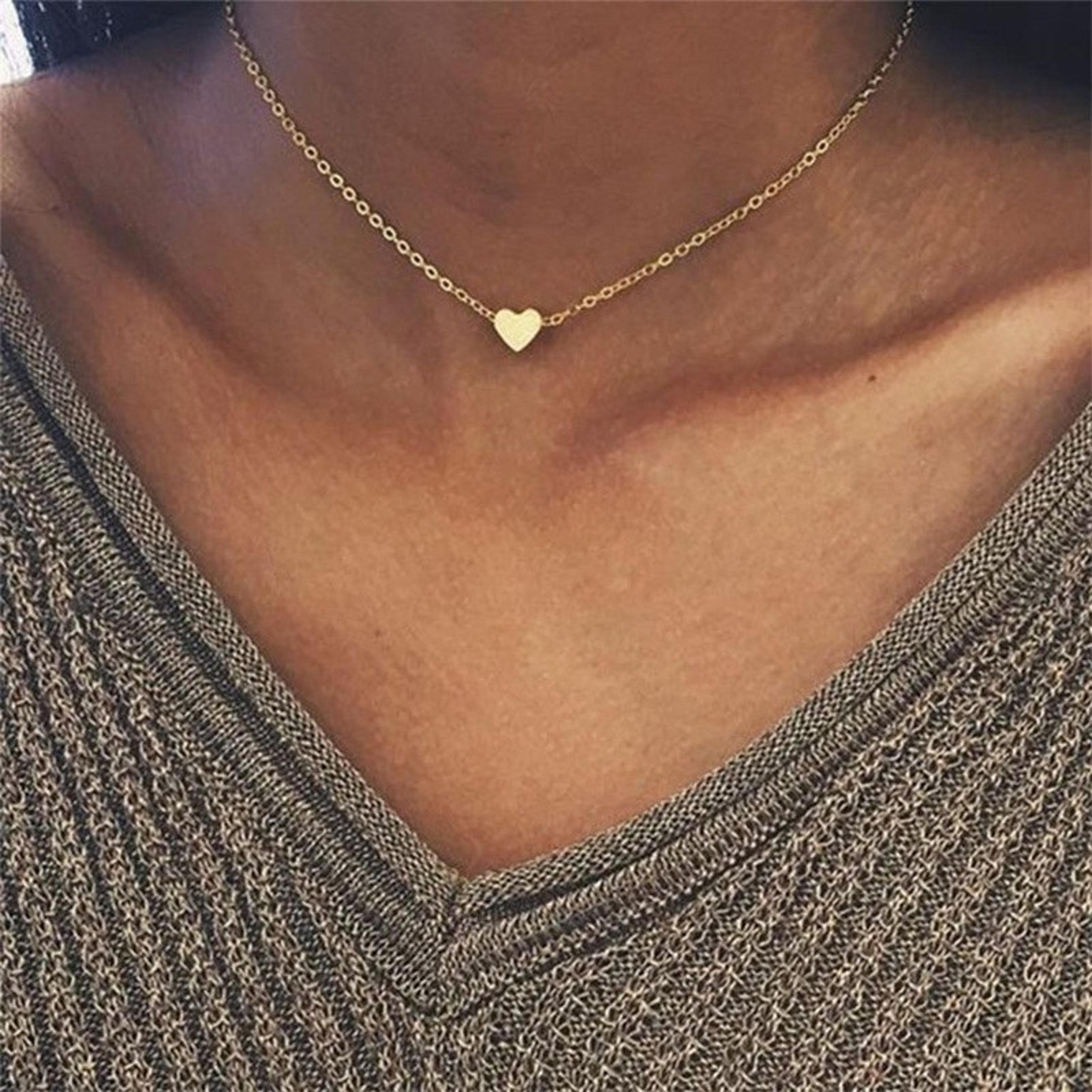 Vintage Layered Pendant Necklace For Women Dainty Layered Necklace  Gold Chain Fashion Jewelry 2