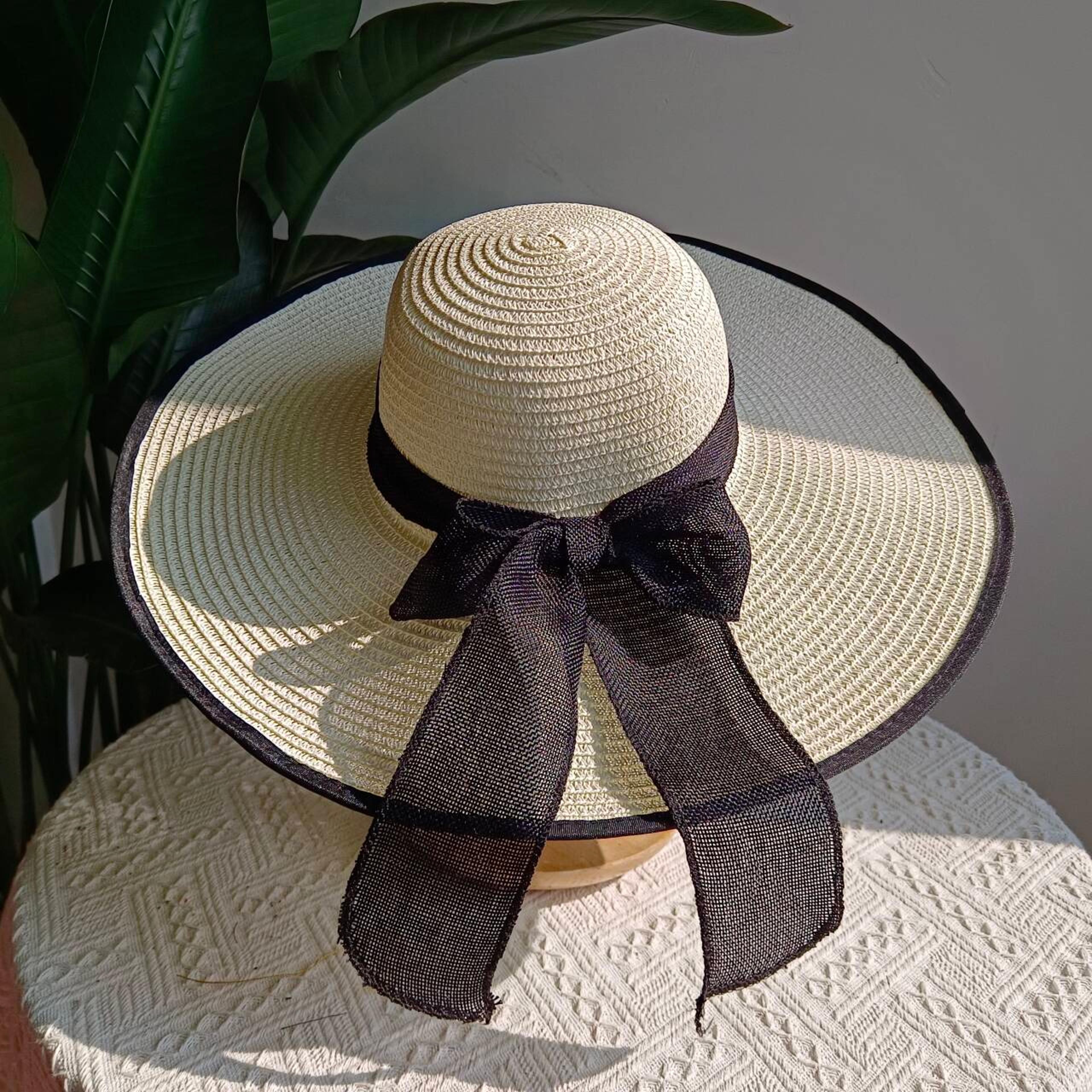 Wide Brim Straw Hat For Women Foldable Beach Hat With UV Sun Protection For Travel  Summer 2
