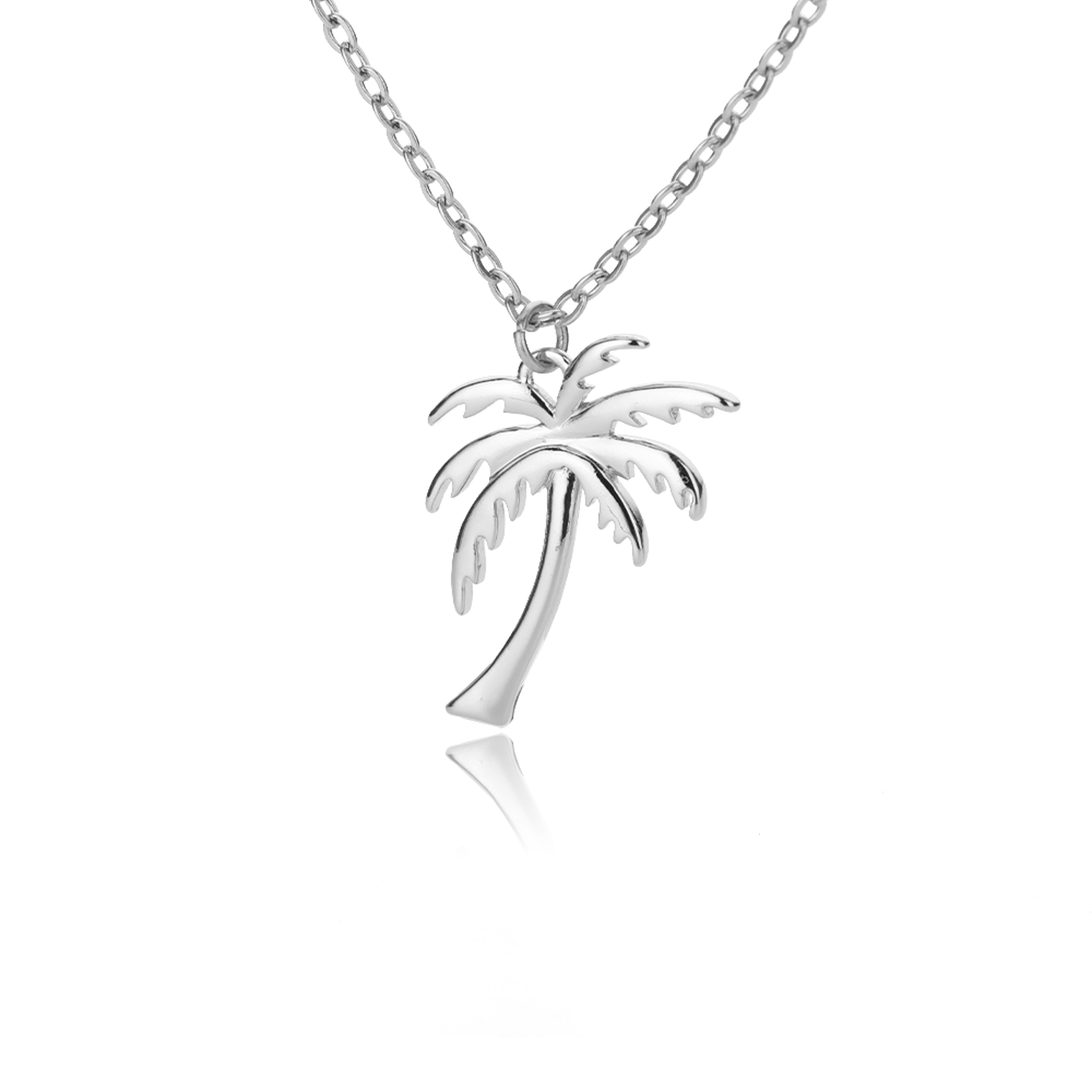 Coastal Palm Tree Necklace Dainty Stainless Steel Necklace For Beach  Boho Style 2