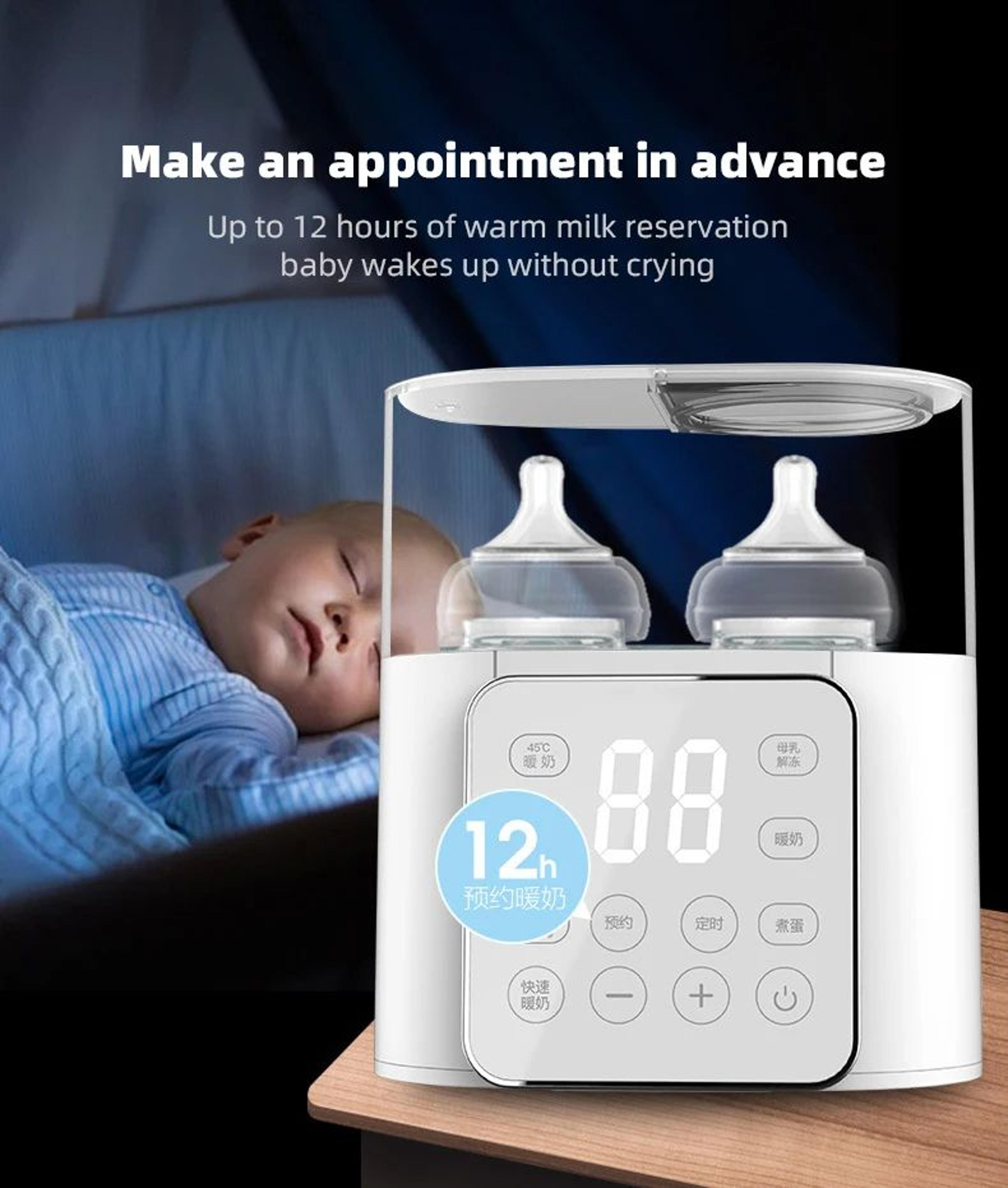 MultiFunction Baby Bottle Warmer  Sterilizer With Accurate Temperature Control Fast Milk Heater  Fo 1