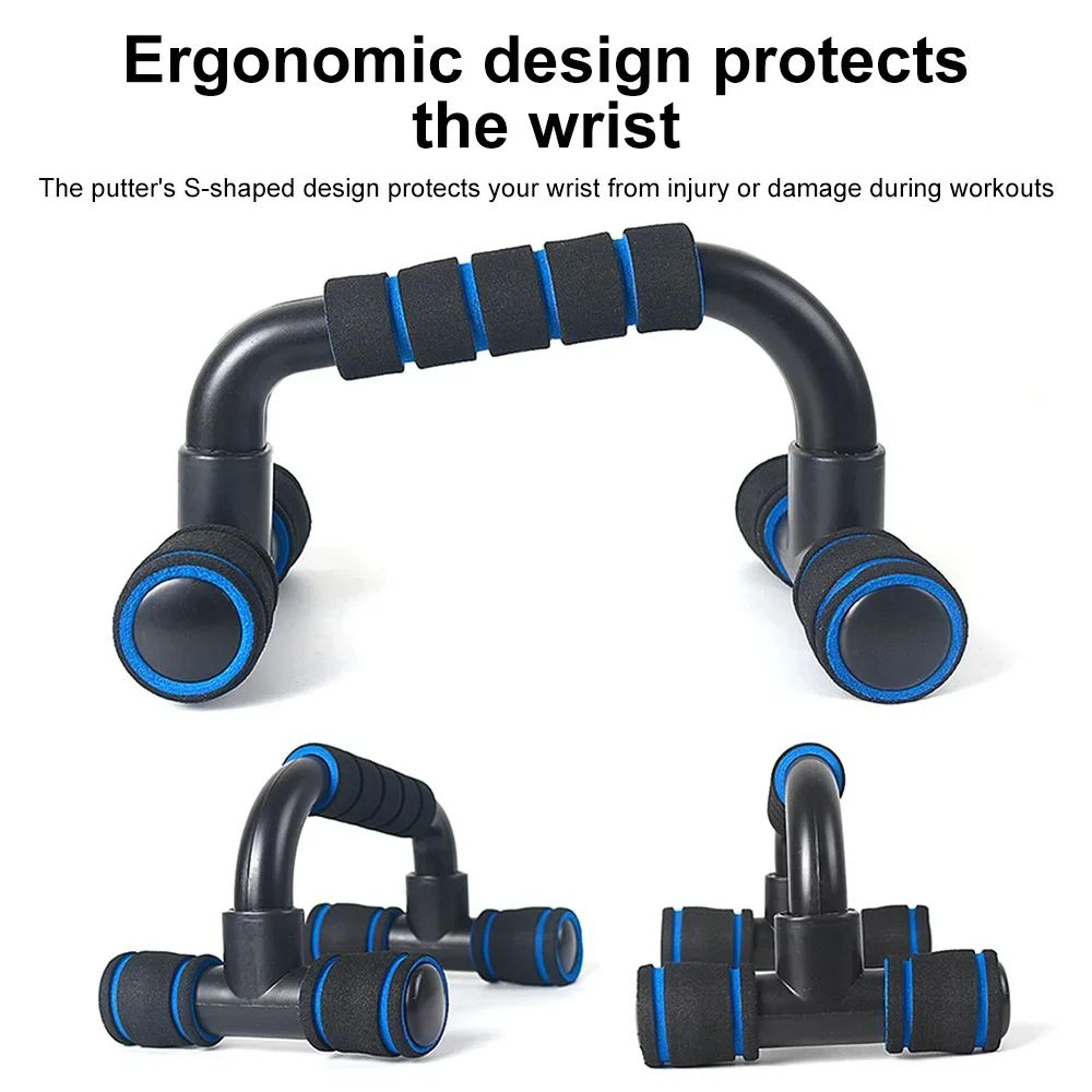 HeavyDuty UShaped PushUp Rack  Ergonomic Hand Grip For Chest  Body Building Workouts 9