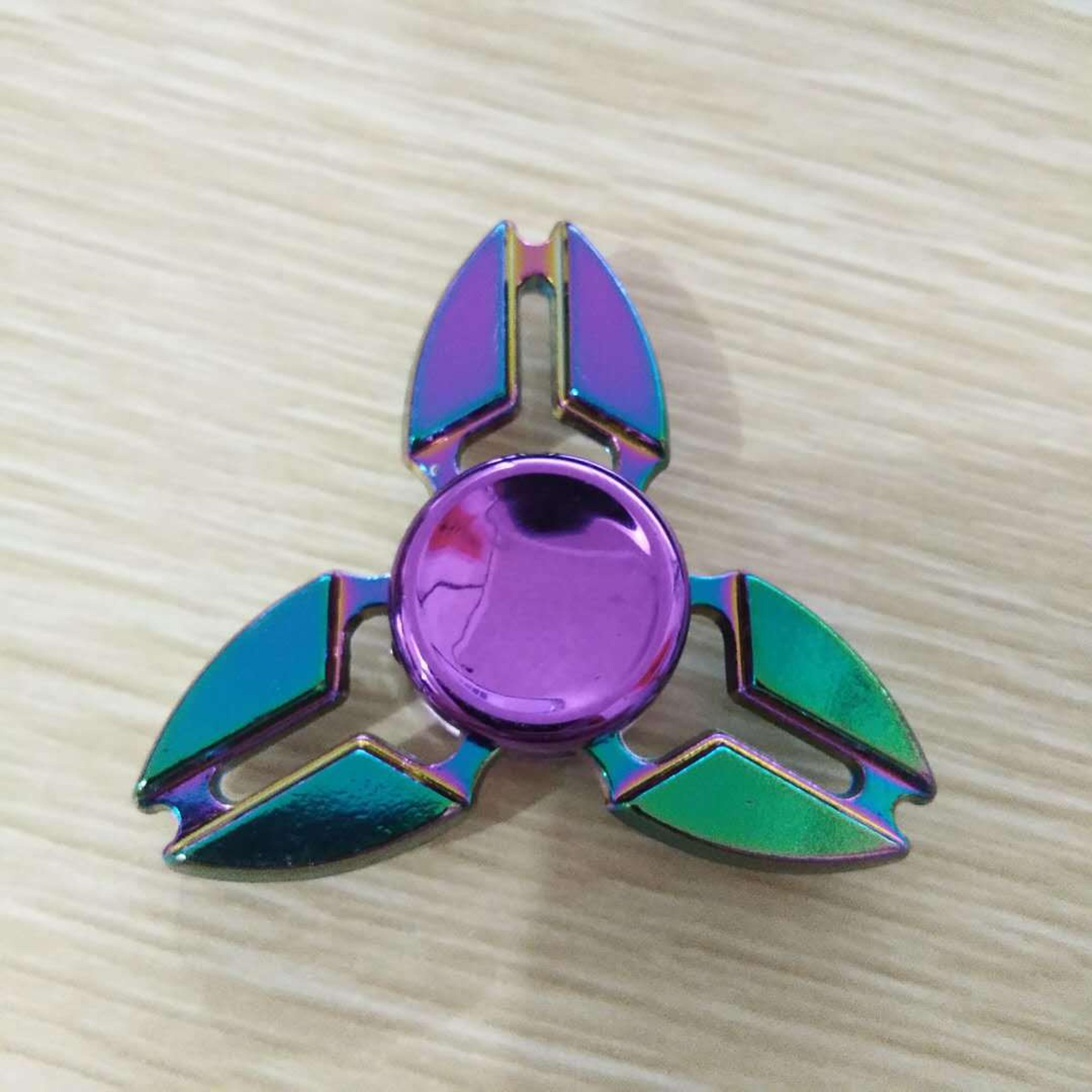 Rainbow Metal Fidget Spinner HighSpeed Hand Spinner For Stress  Anxiety Relief 5