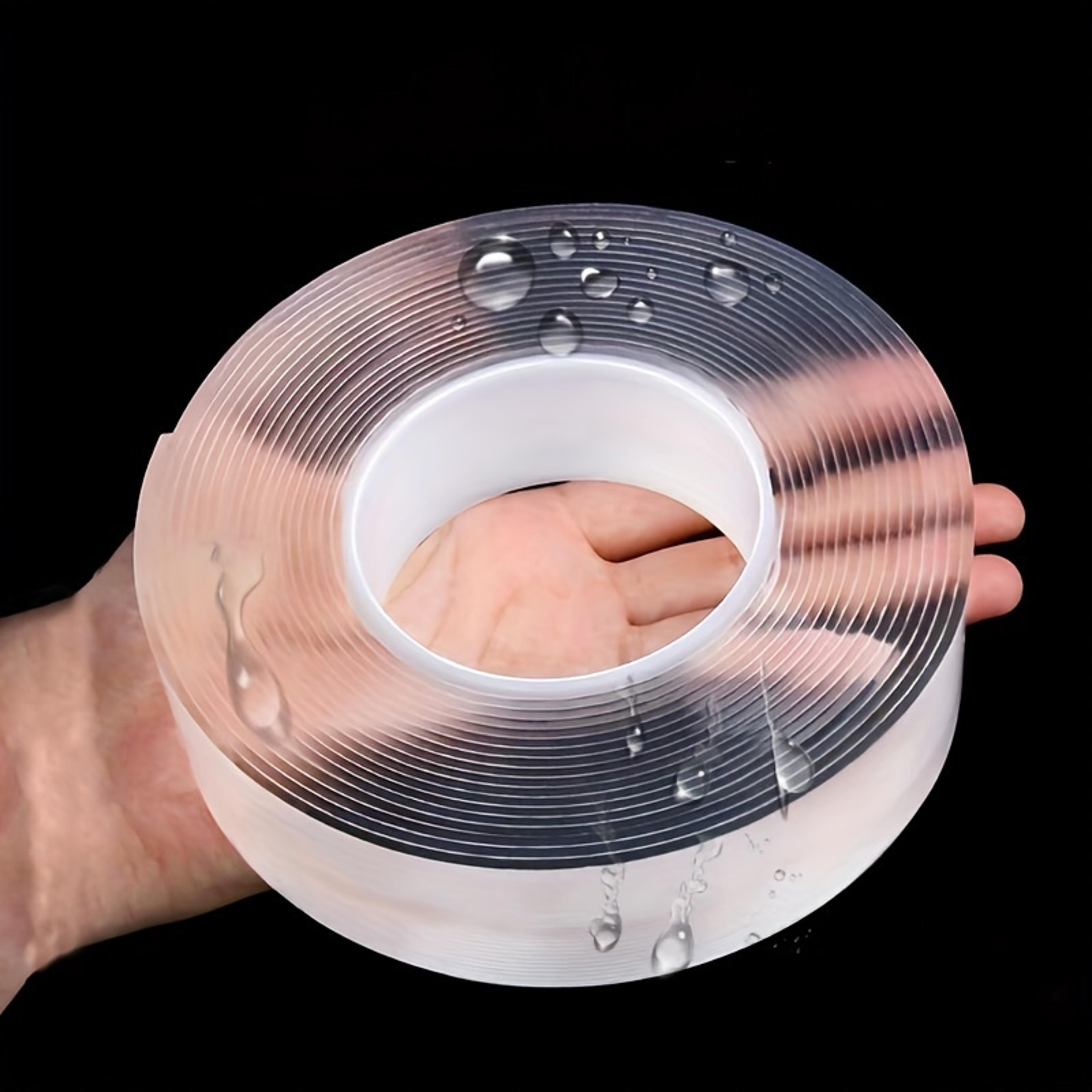 waterproof double-sided adhesive tape, versatile, reusable, ideal for kitchen and bathroom