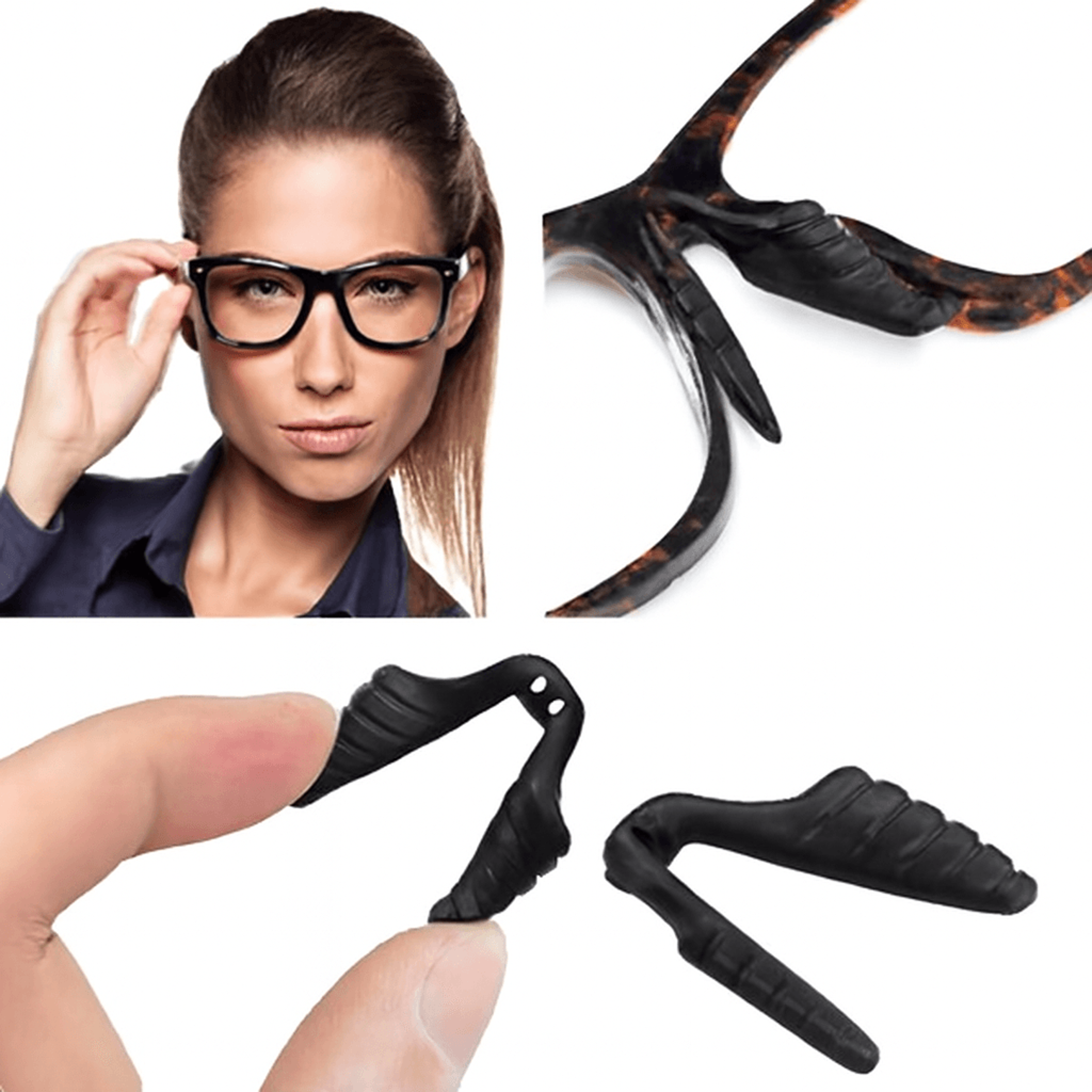 invisible anti slip nose pads for glasses soft silicone on comfort cushions