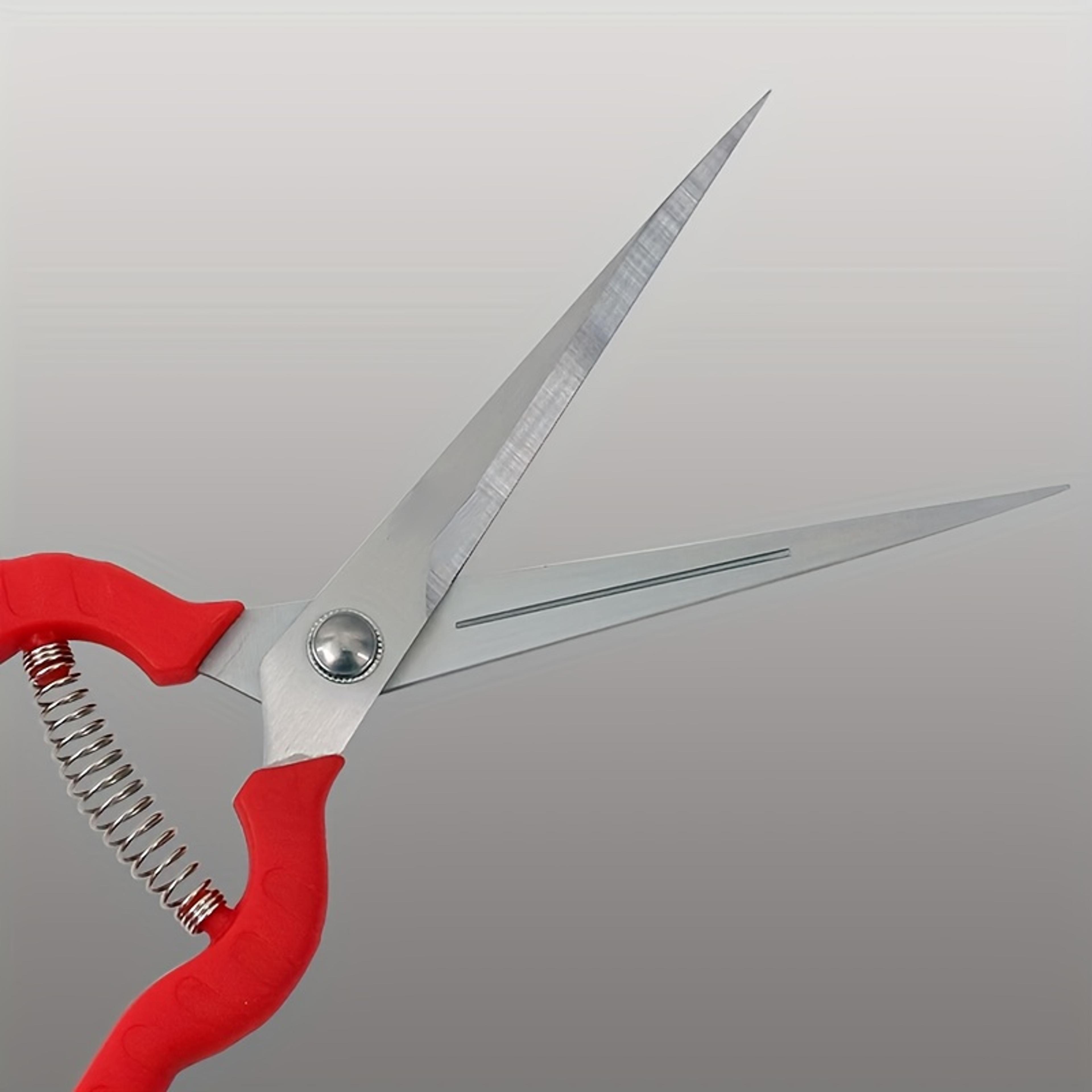 Professional Garden Pruning Shears With Ergonomic Red Grip 1