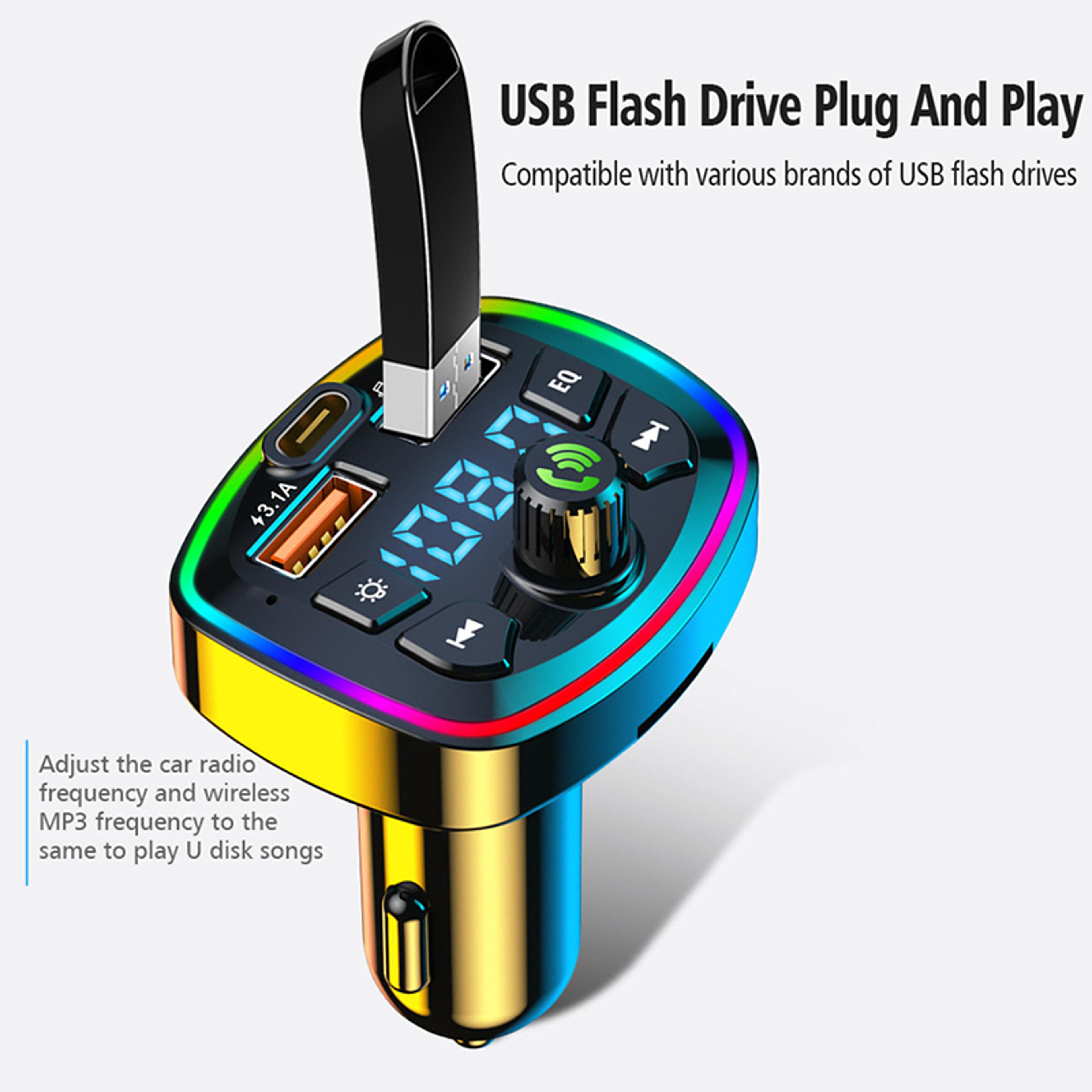 DriveSync Bluetooth Transmitter  Dual USB Fast Charger For Cars 4