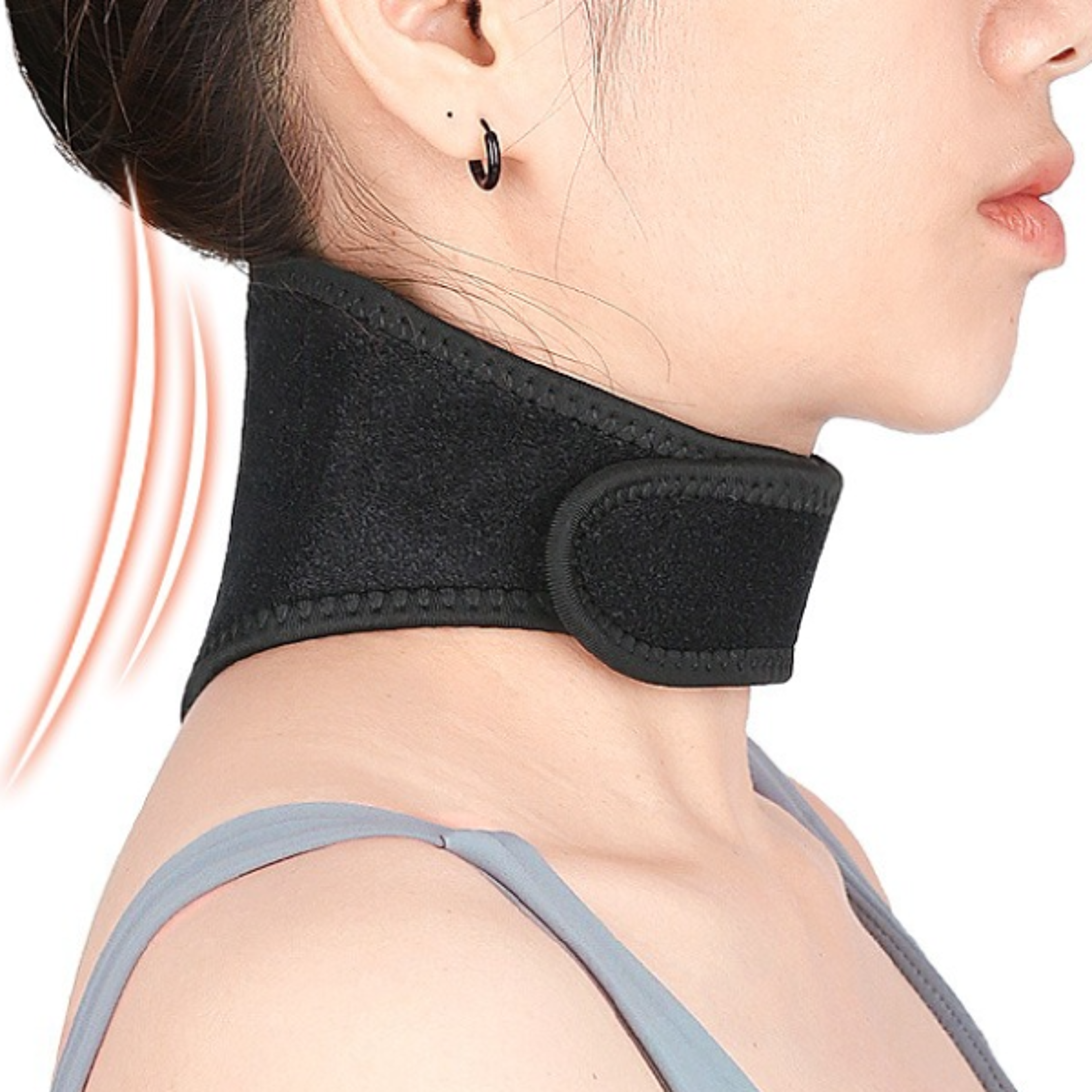 tourmaline neck support collar self heating magnetic neck wrap