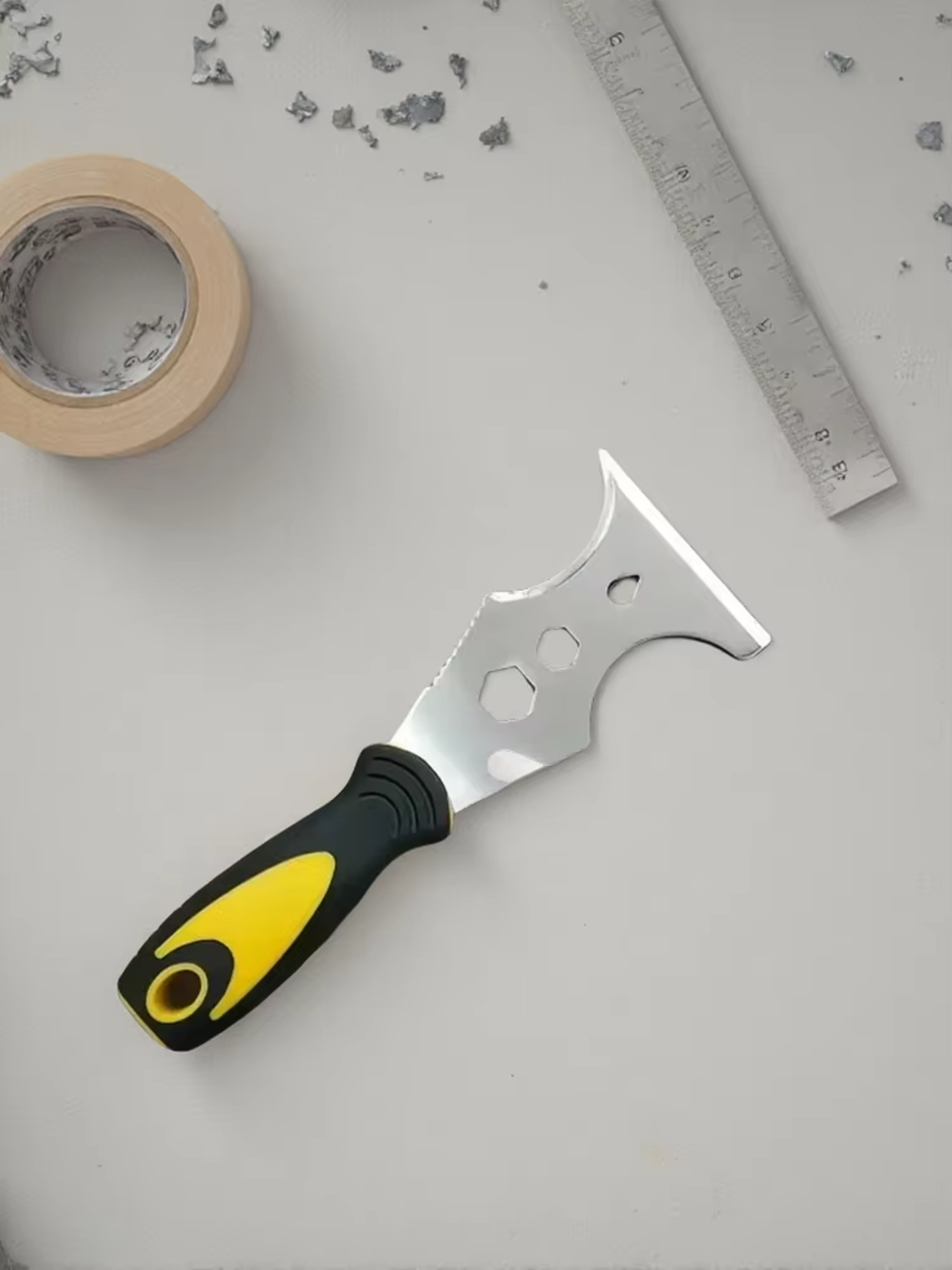 Stainless Steel Putty Knife  Paint Scraper Multi Tool For DIY Repairs 1