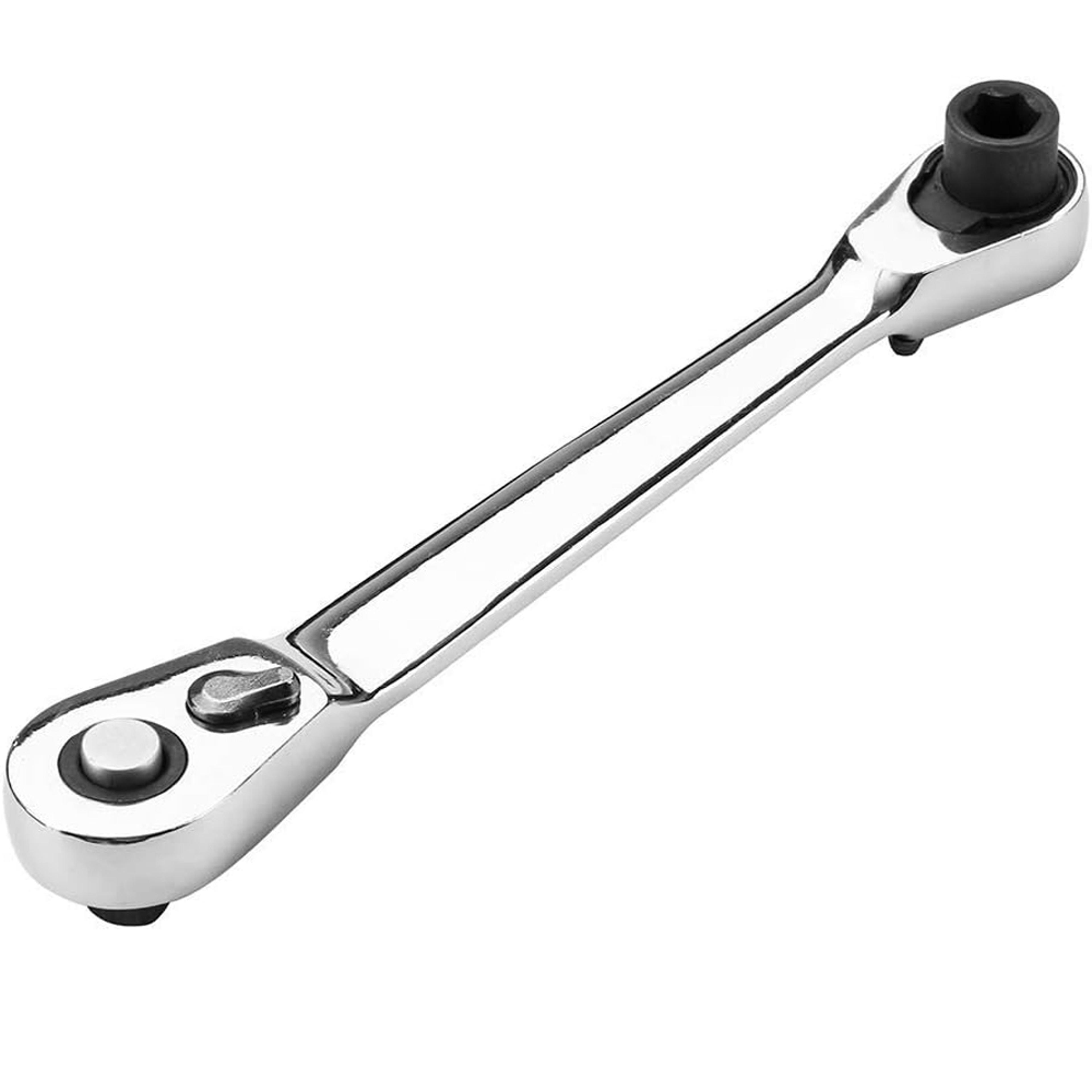 Premium Compact Dual Head Ratchet Wrench Drive Quick Release Mini Tool 0