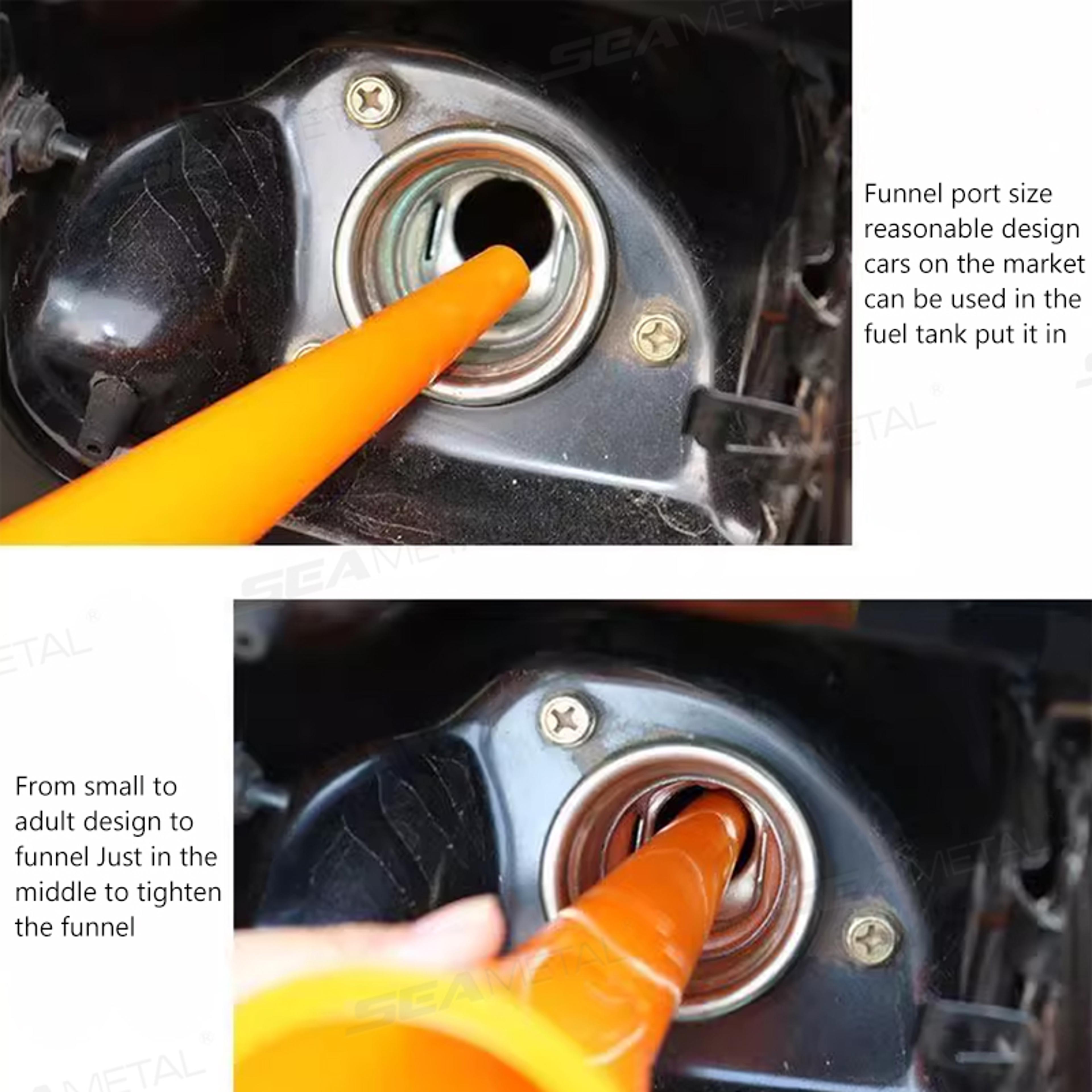 Long Stem Anti Splash Oil  Fuel Funnel For Cars And Motorcycles 2