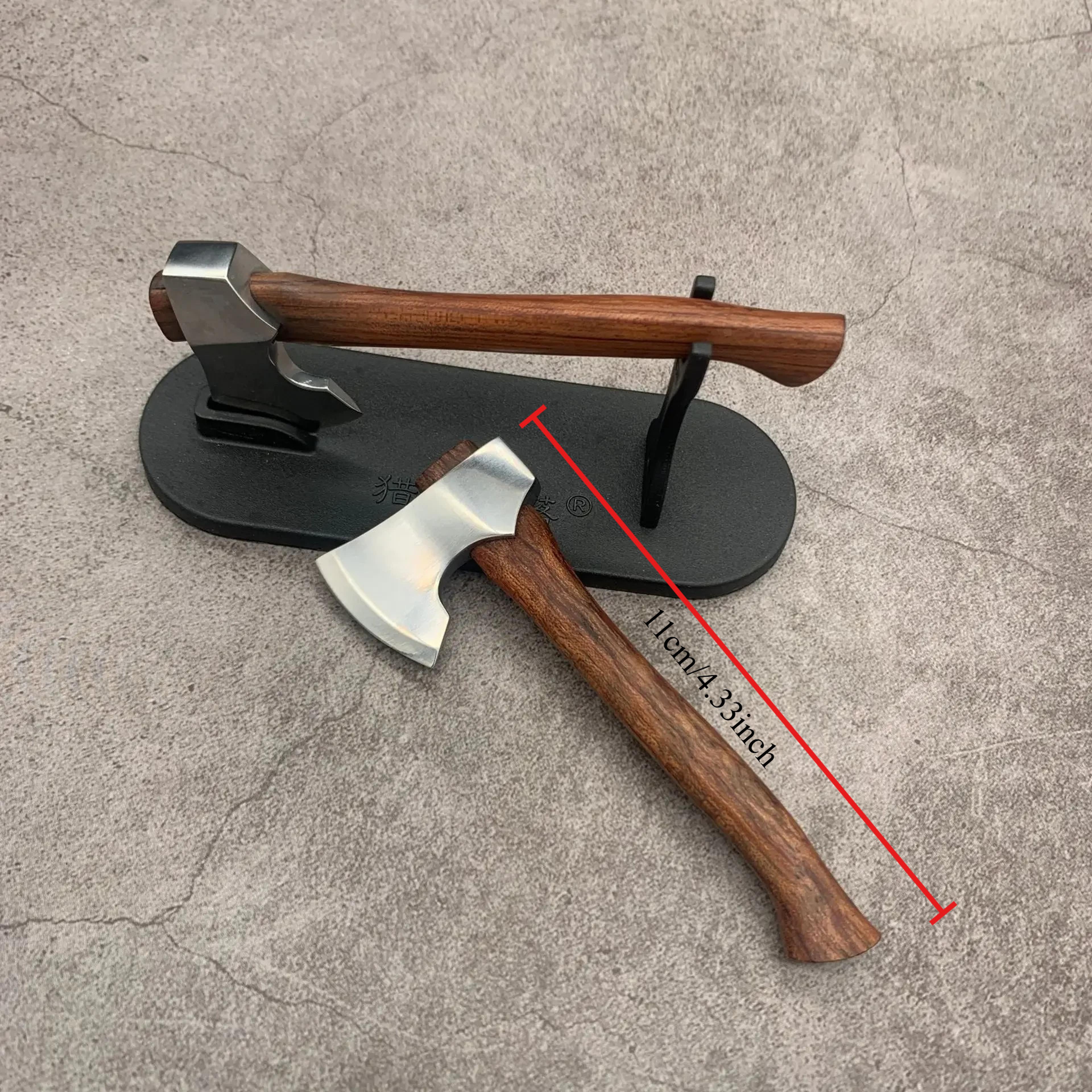 Tactical Fixed Blade Mini Axe With Rosewood Handle Premium Camping Axe Knife  Survival Knife Outdoo 4