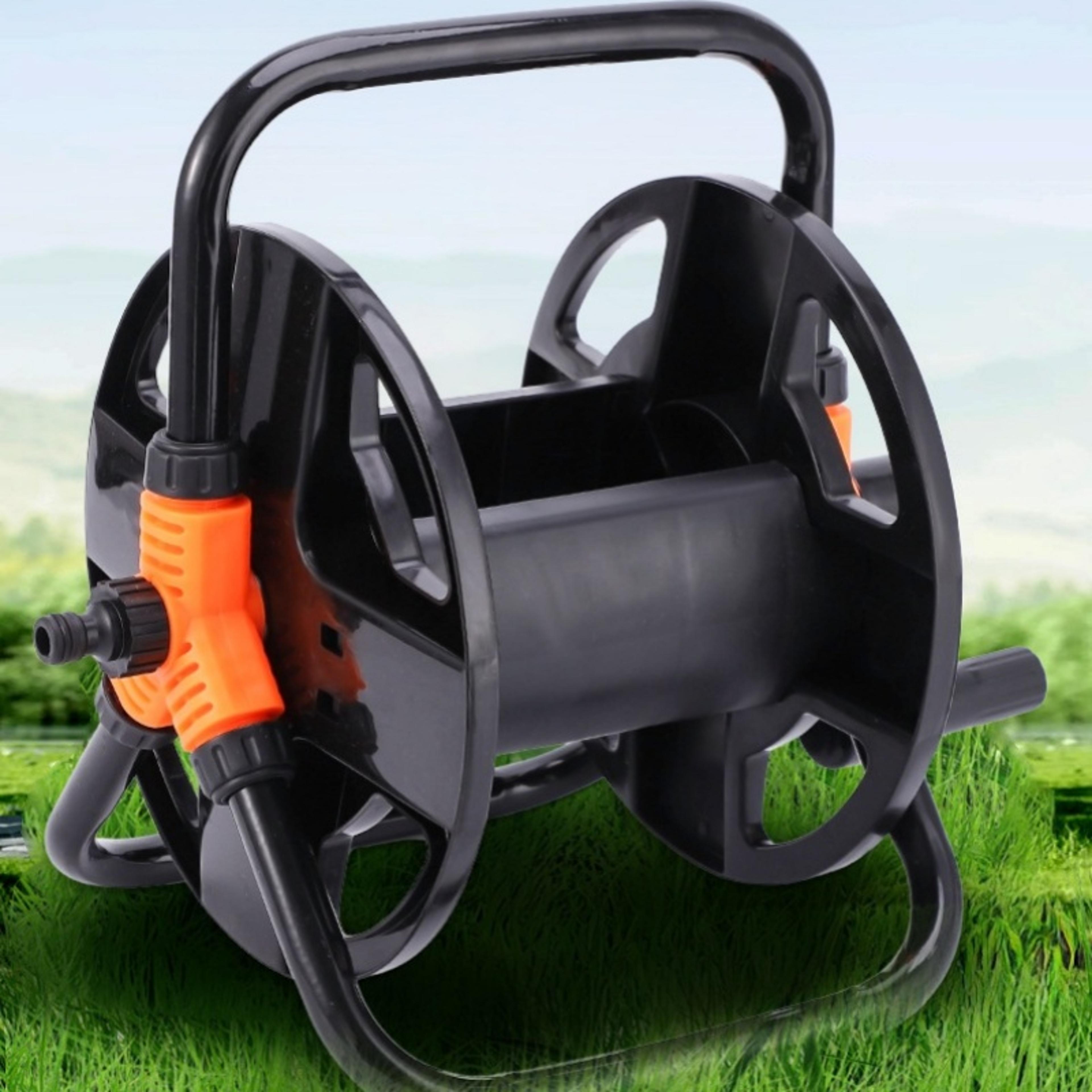 premium portable garden hose reel & water pipe storage rack easy hose coiler