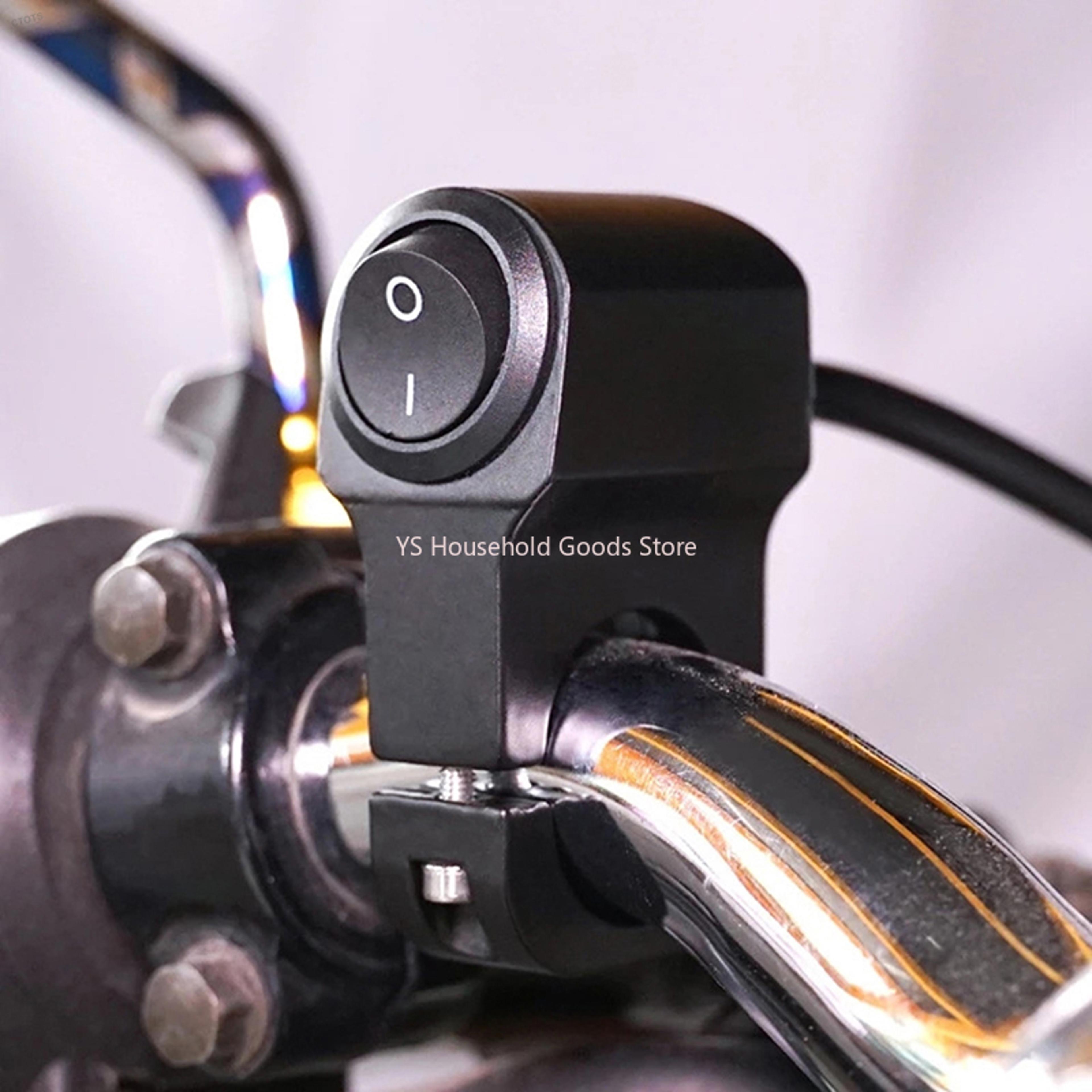 Universal Motorcycle Handlebar Light Switch Headlight  Spotlight Control Toggle 0