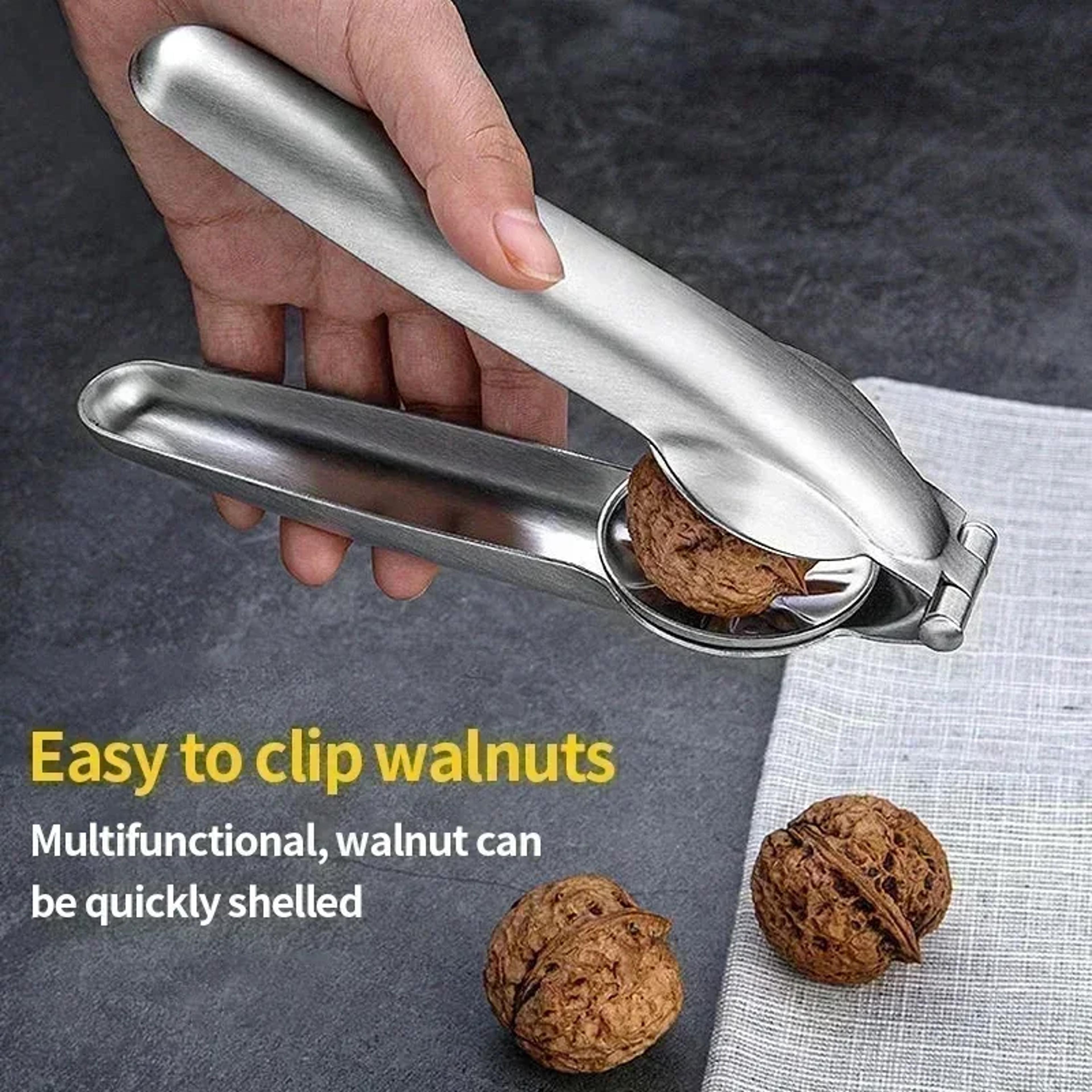 EasyGrip Stainless Steel Chestnut Opener And Walnut Cracker Tool 2