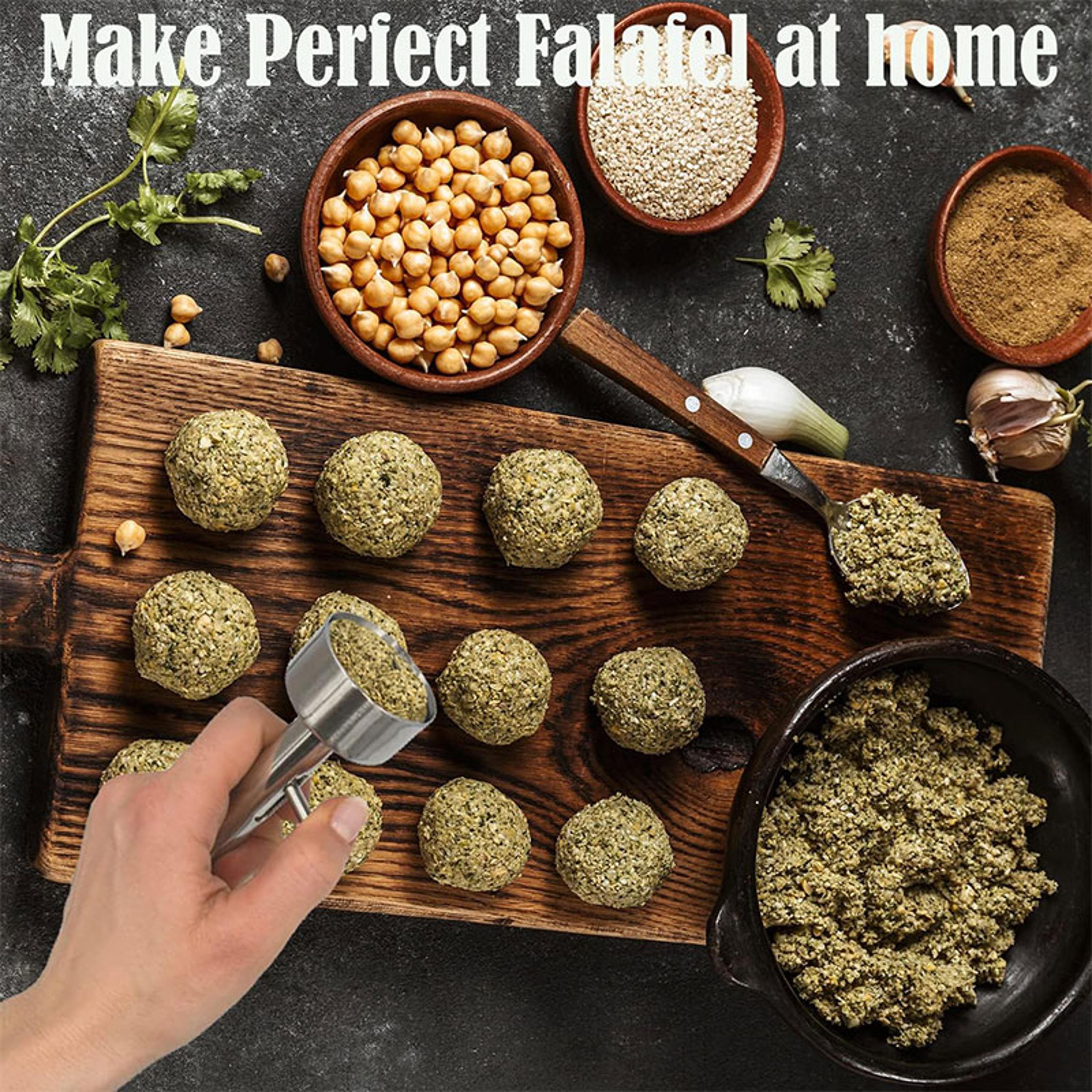 Easy Release Stainless Steel Falafel Maker Scoop 2