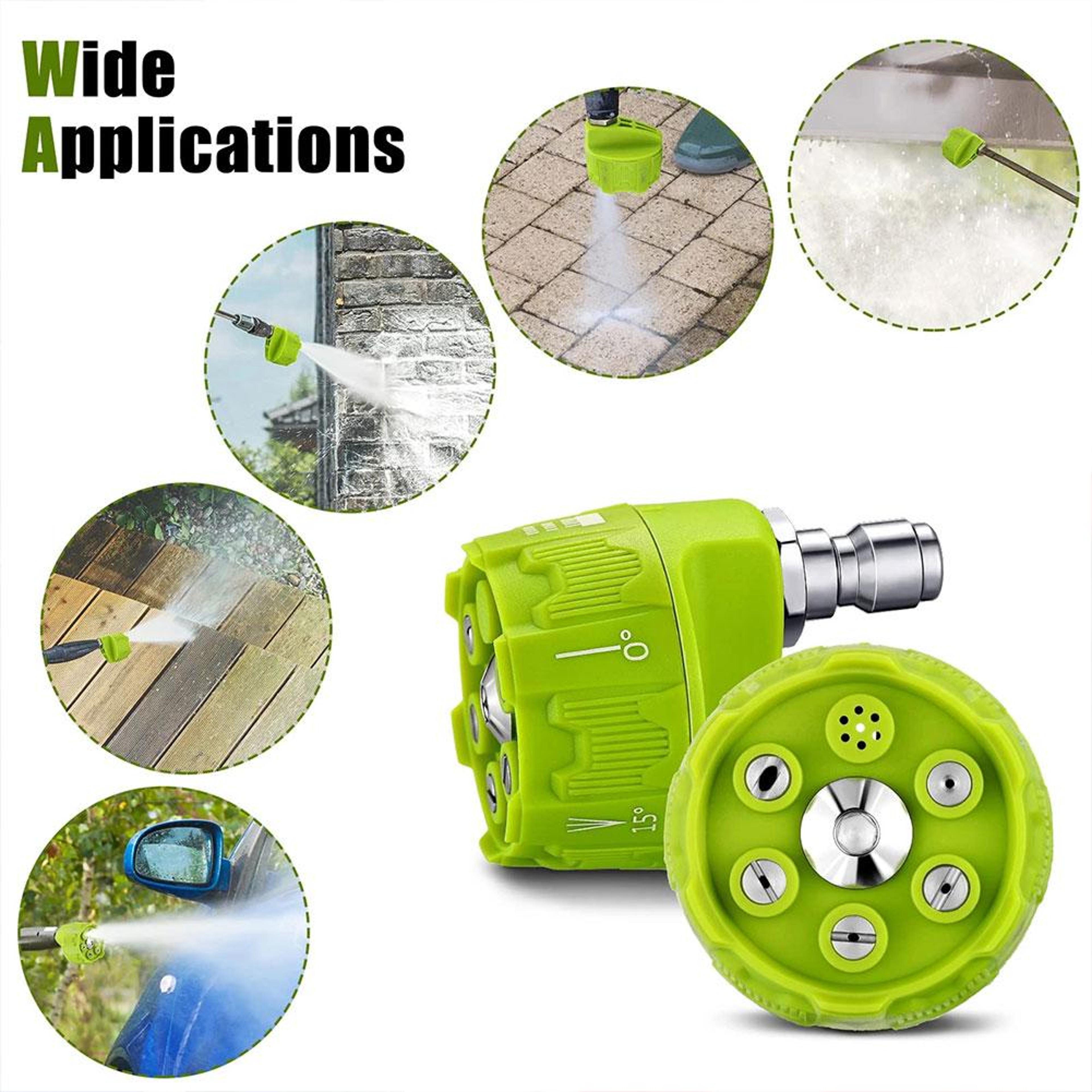 High Pressure Washer Nozzle With Quick Connect Spray Tip 4