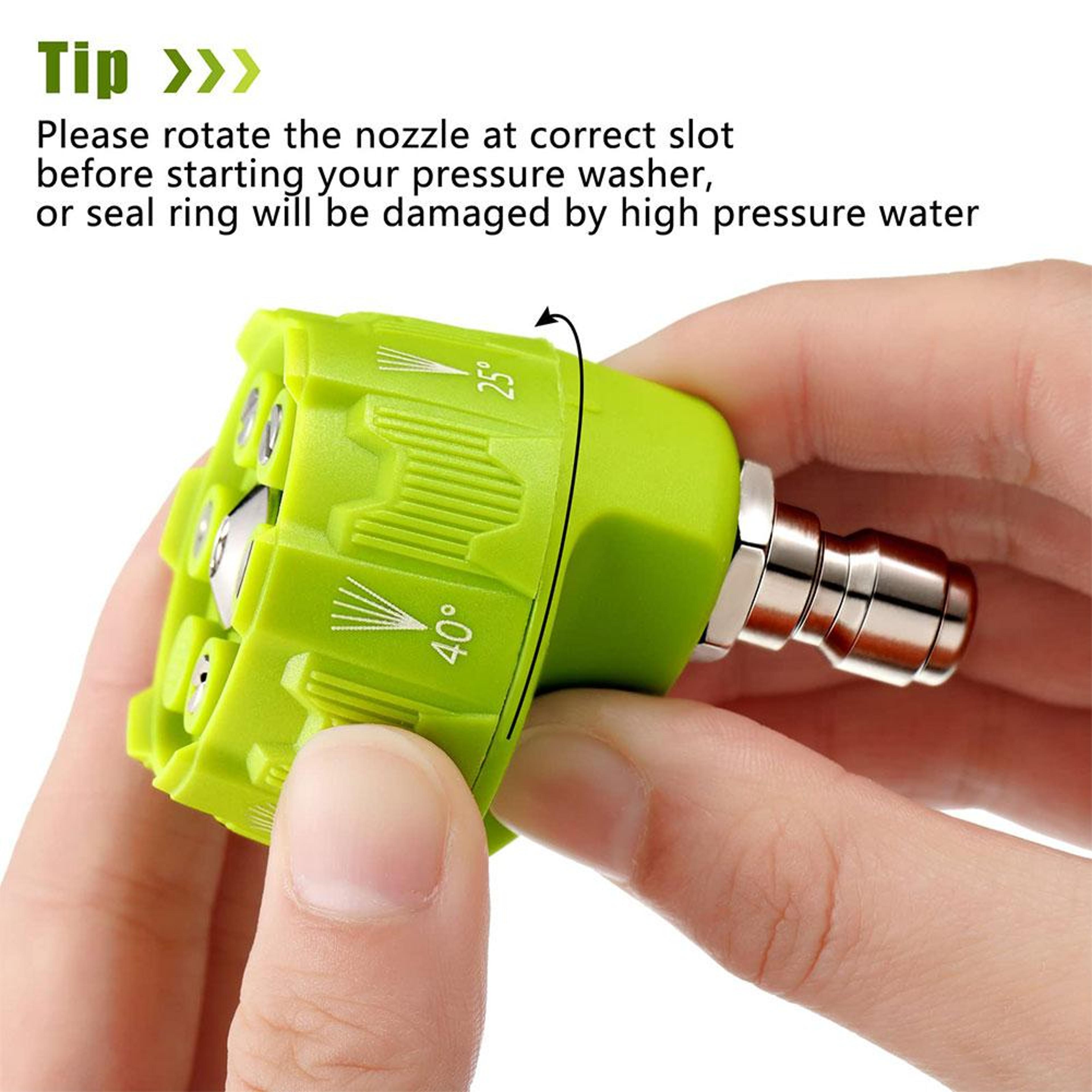 High Pressure Washer Nozzle With Quick Connect Spray Tip 5