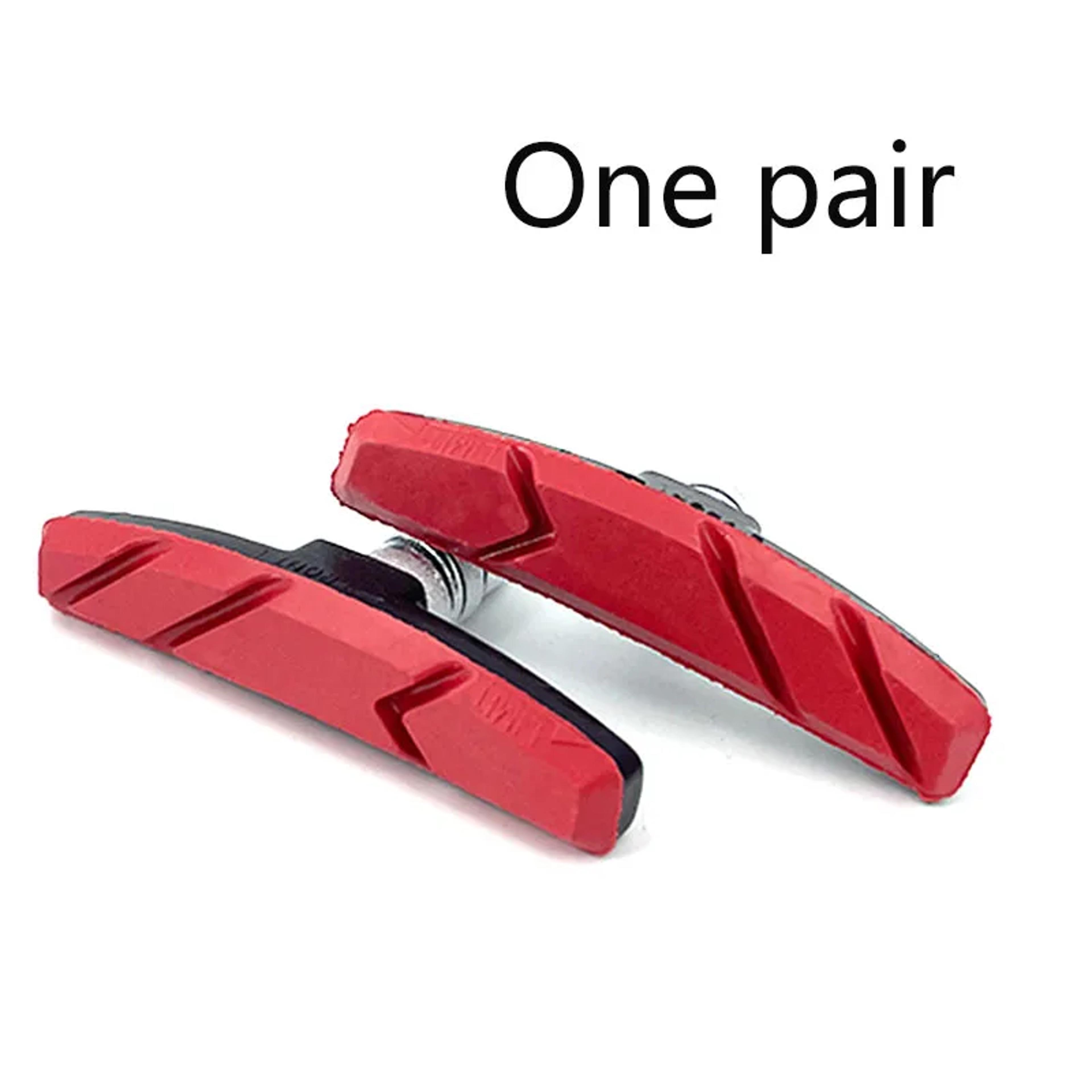 Durable V Brake Pads Quiet Bicycle Rubber Brake Blocks 6