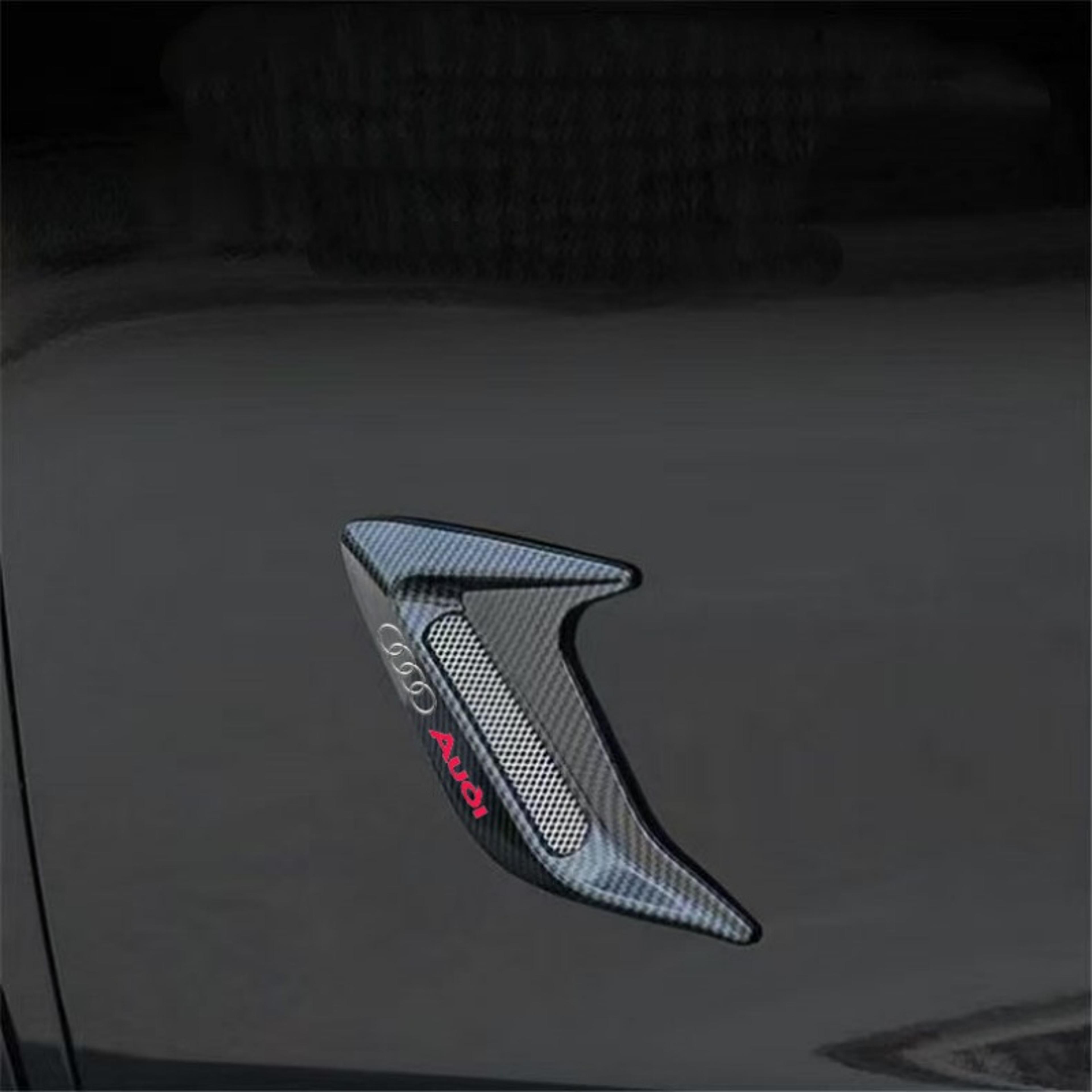 Universal Audi Bumper Canards Front Splitter Side Vent Spoiler Fins 6