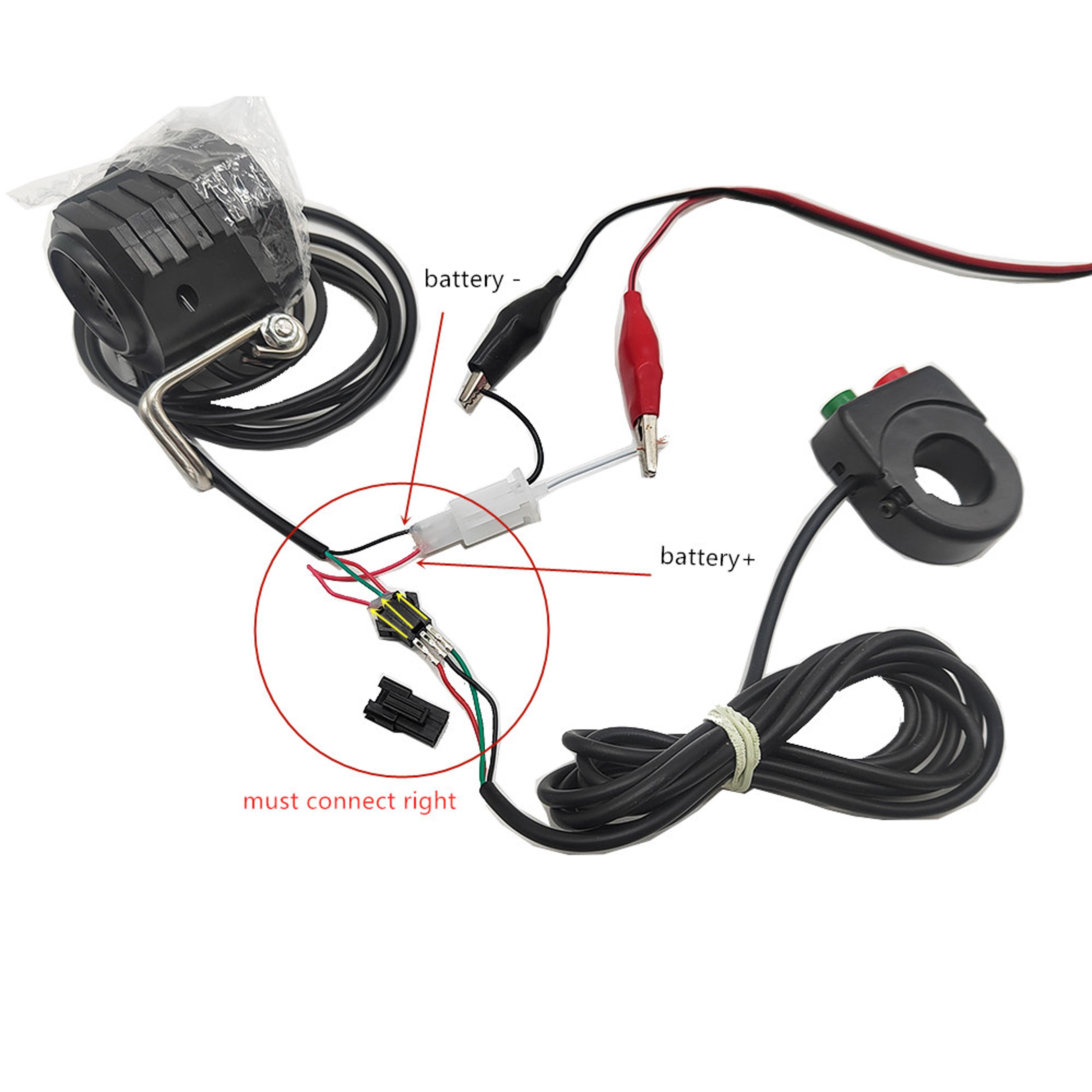 Electric Bike Headlight With Horn Switch Waterproof Ebike Light 4