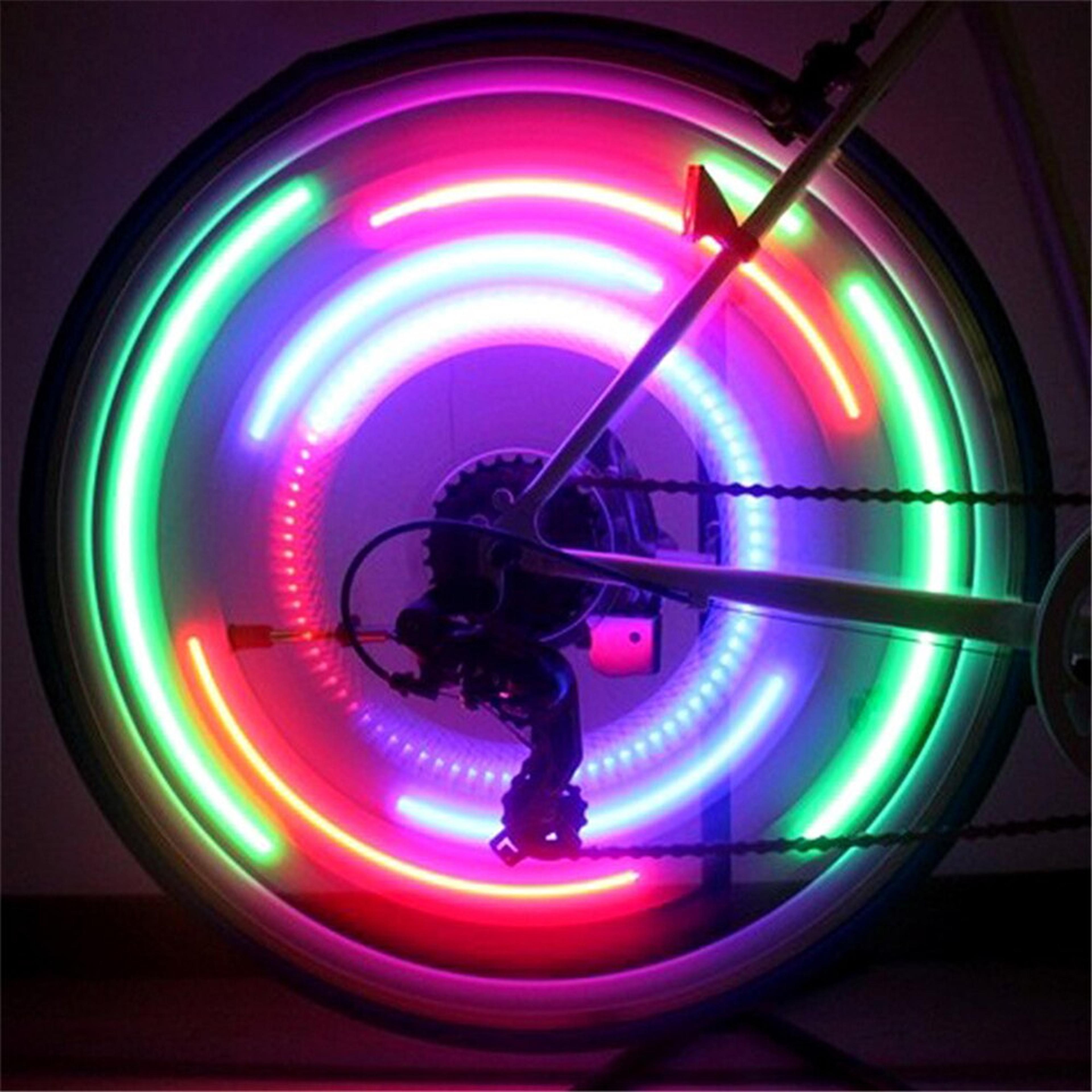 Seven Color LED Bike Wheel Lights For Night Riding 5