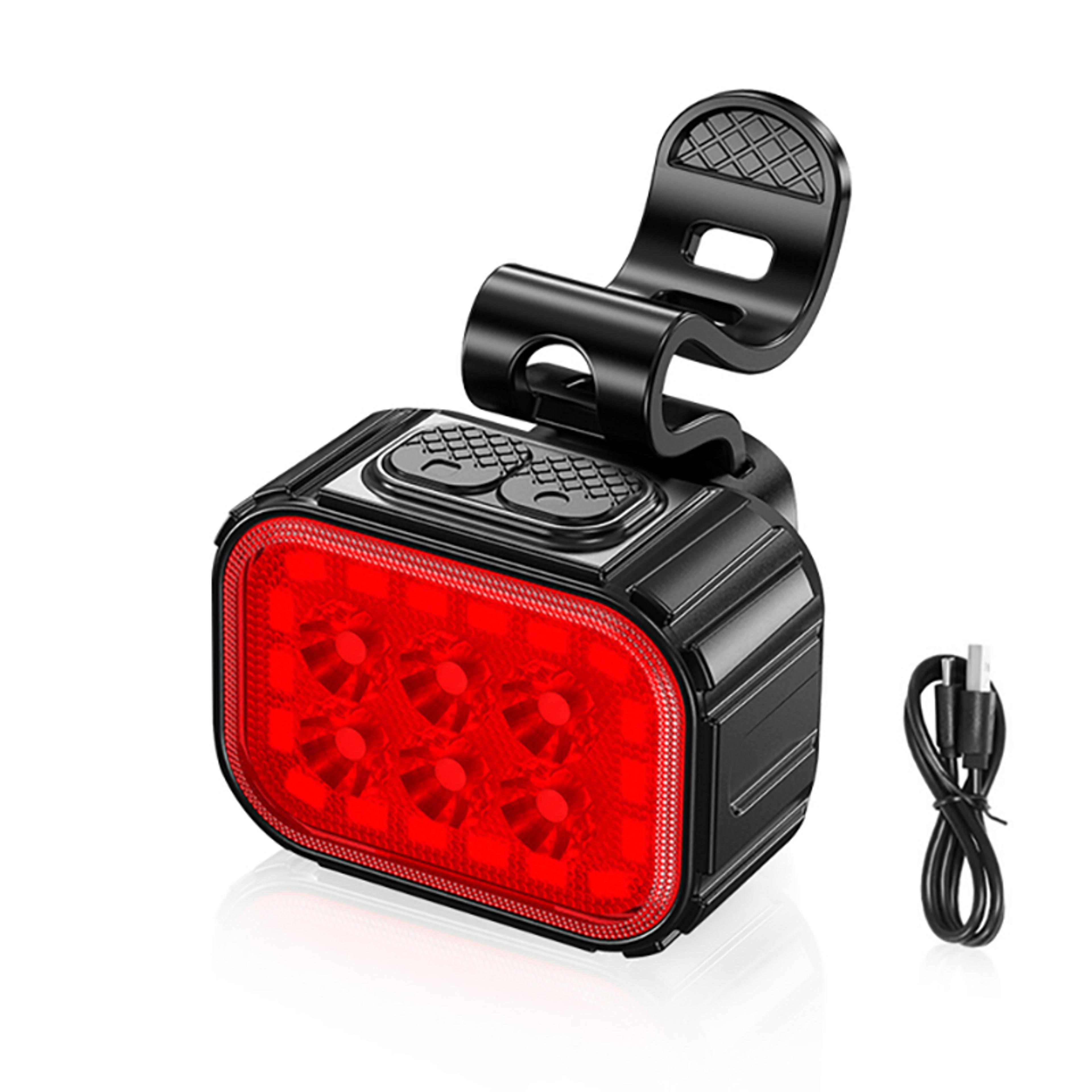 Rechargeable Waterproof LED Bike Light Front And Rear Safety Lamp 5