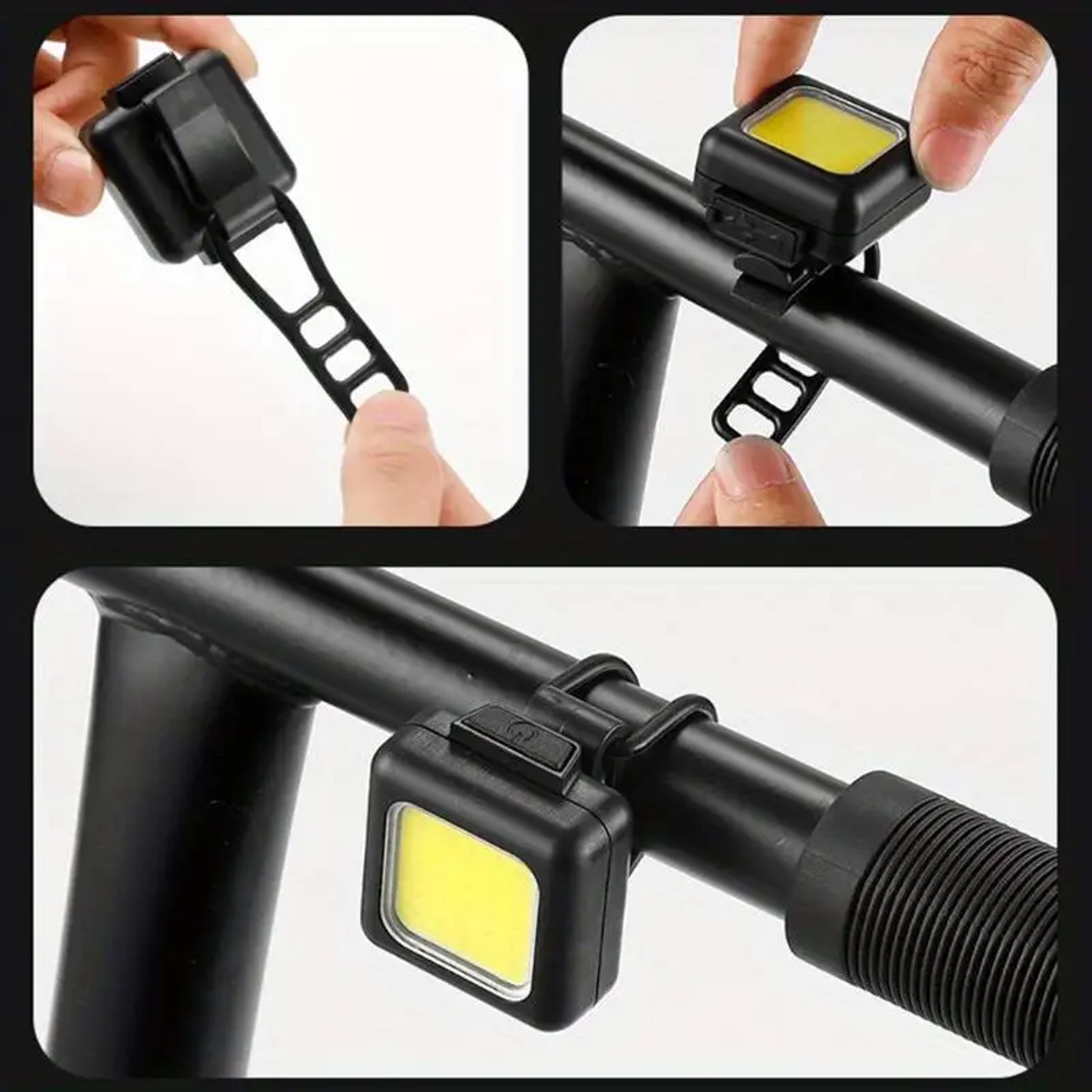 Mini Clip On Bike Light And Backpack Buckle Flashlight 2