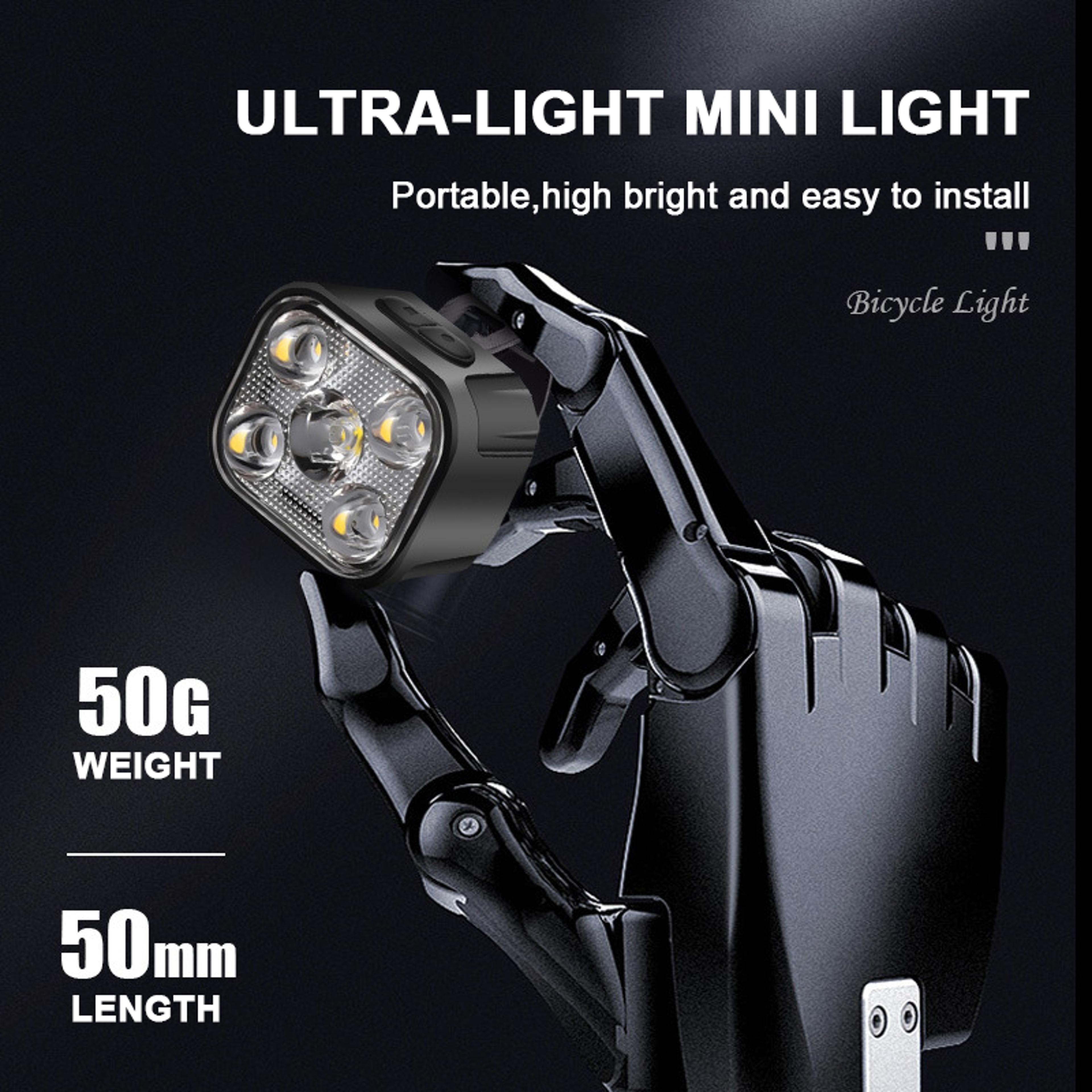 USB Rechargeable Bike Light Set With Front Headlight And Rear Taillight 1