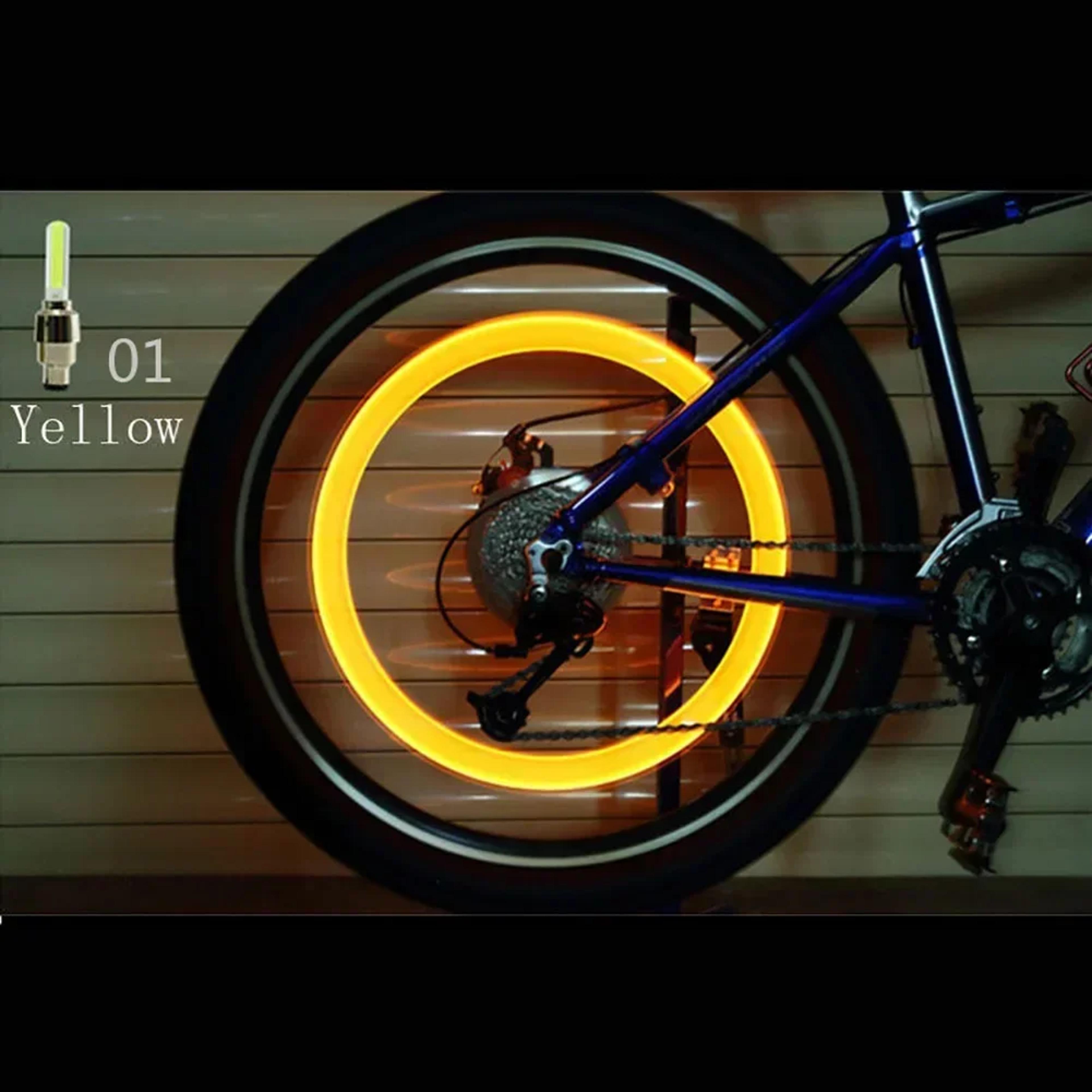 Motion Sensor Bicycle Wheel Lights LED Valve Caps For Road And Mountain Bikes 9