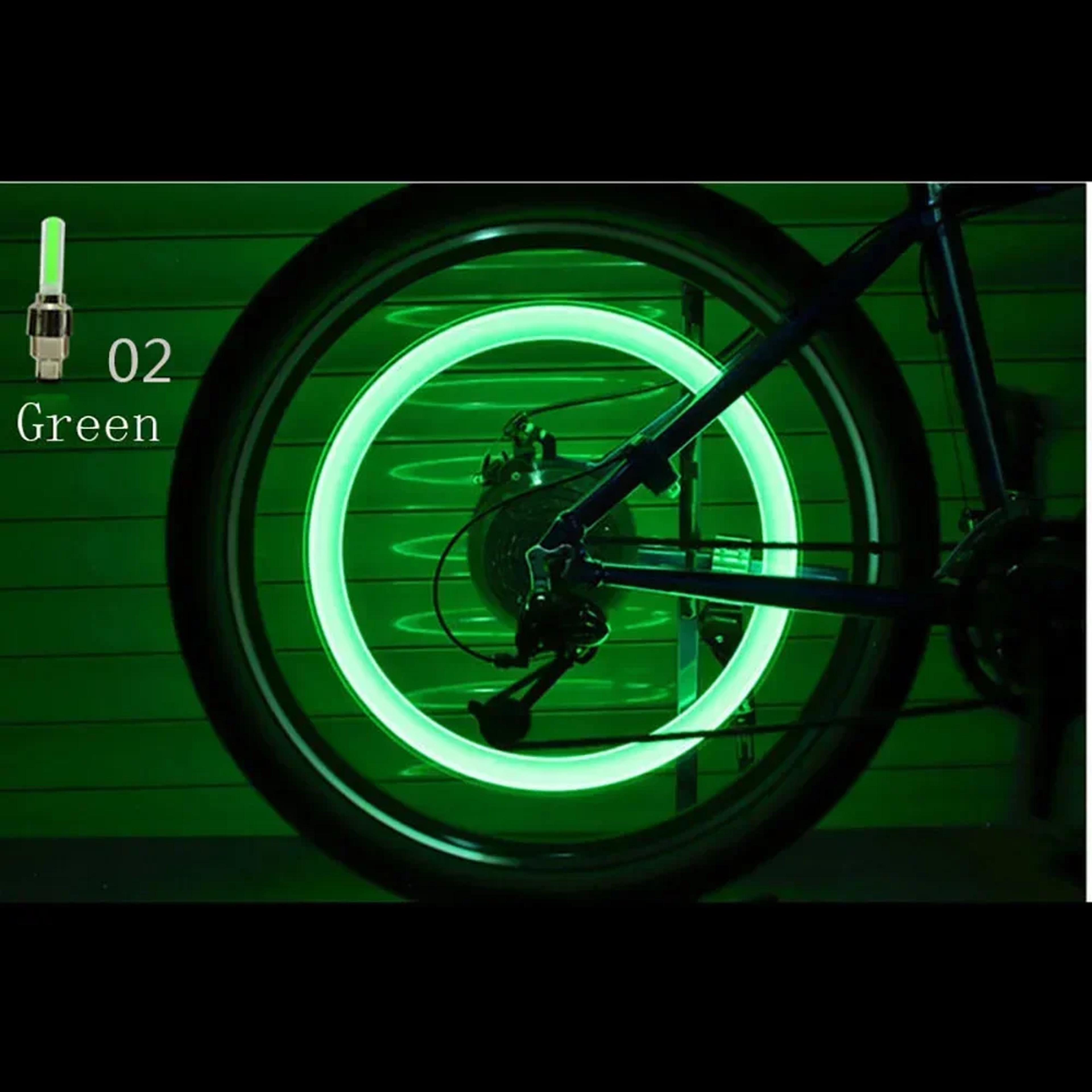 Motion Sensor Bicycle Wheel Lights LED Valve Caps For Road And Mountain Bikes 10