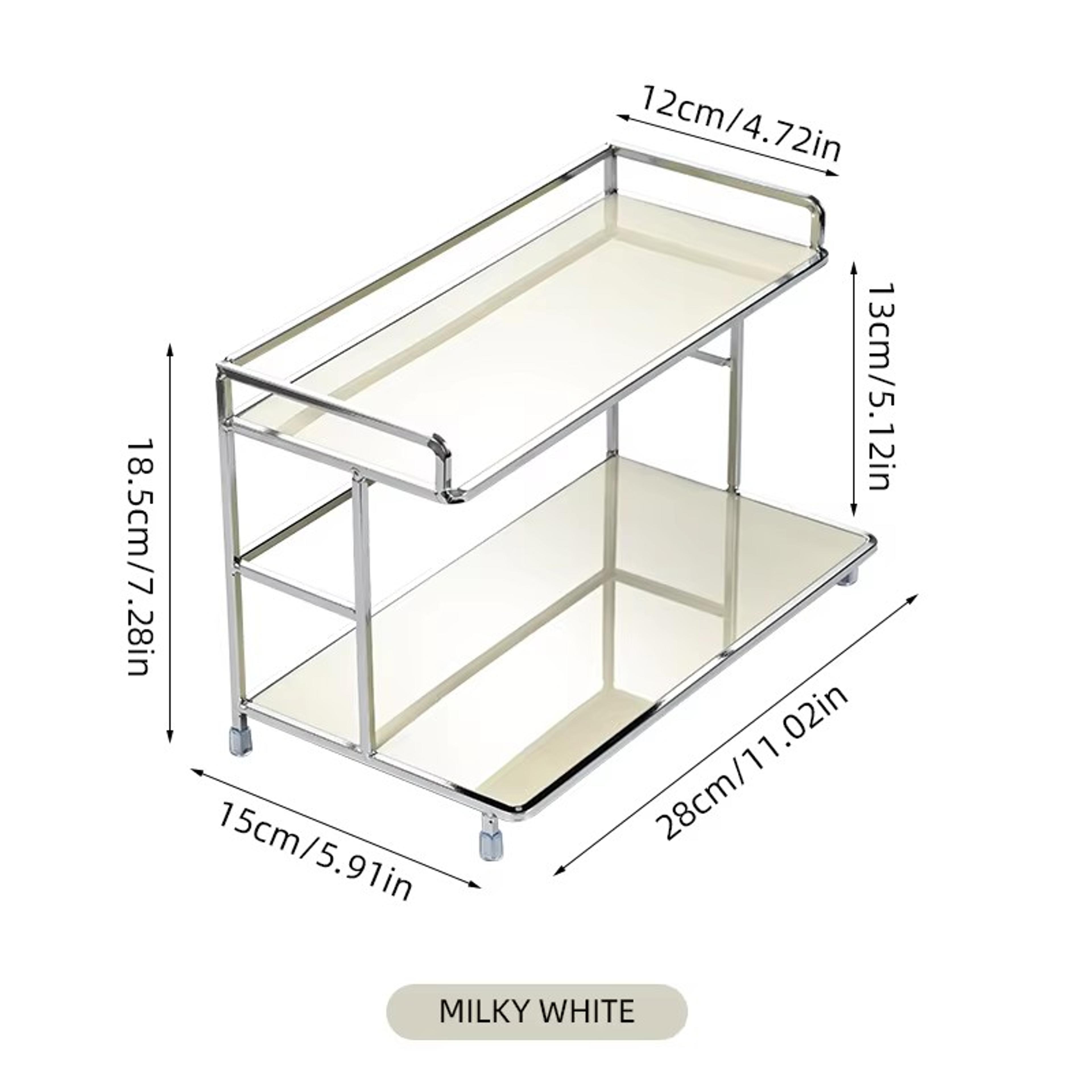 Metal Desktop Organizer Storage Rack For Cups Cosmetics And Countertops 4