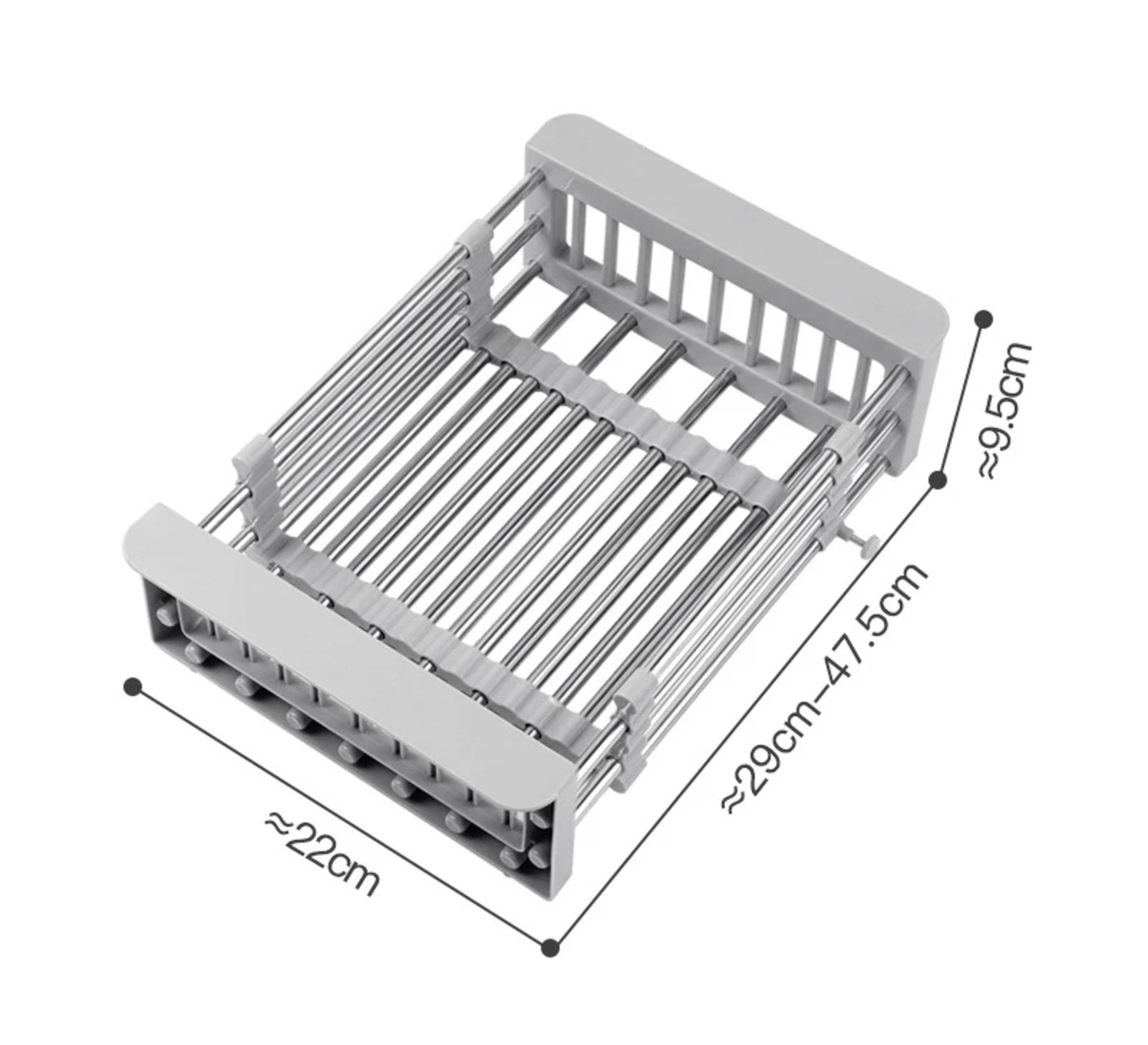 Expandable Stainless Steel Sink Drainer And Drying Basket 8
