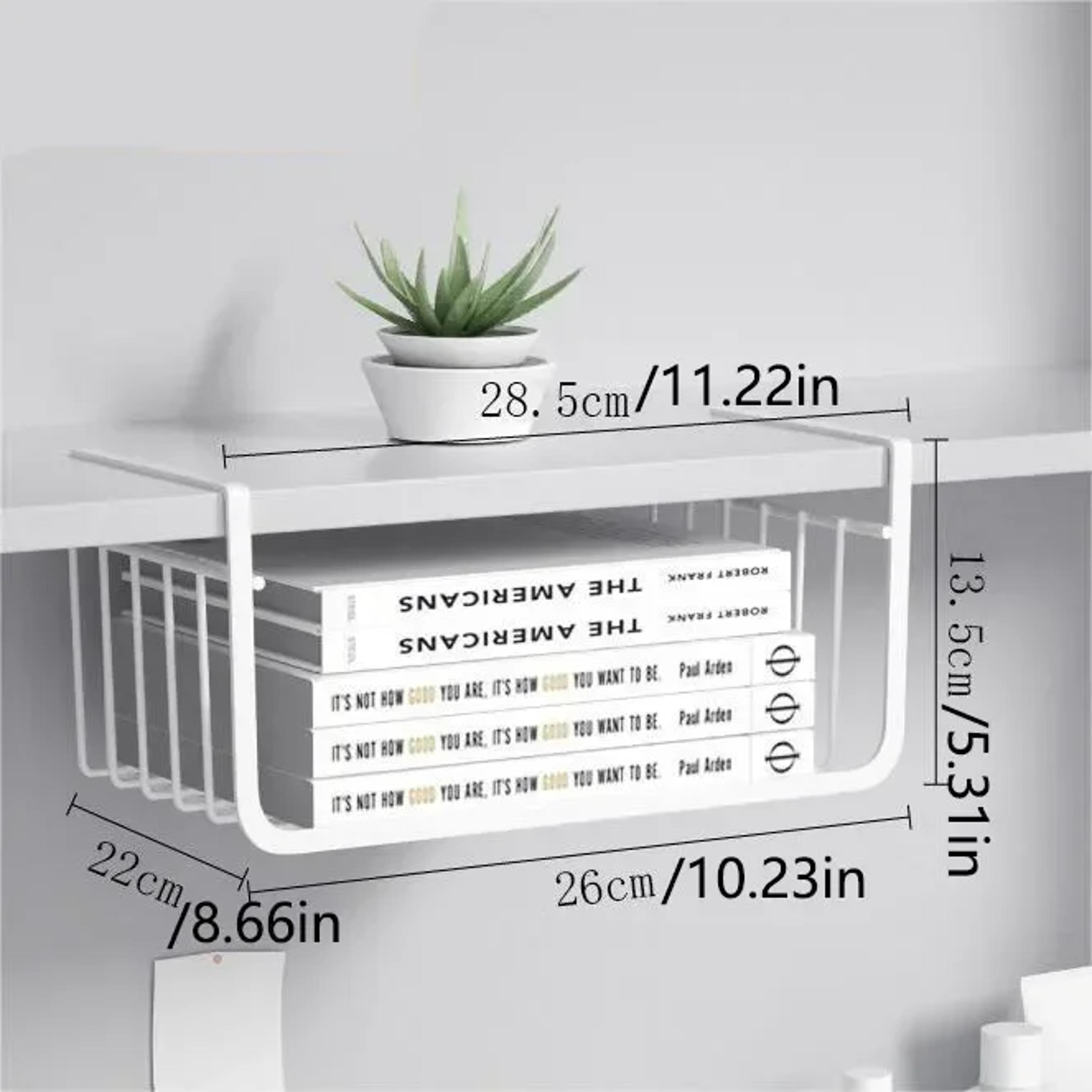 Under Shelf Hanging Storage Basket For Kitchen Closet Desk And Dorm 6