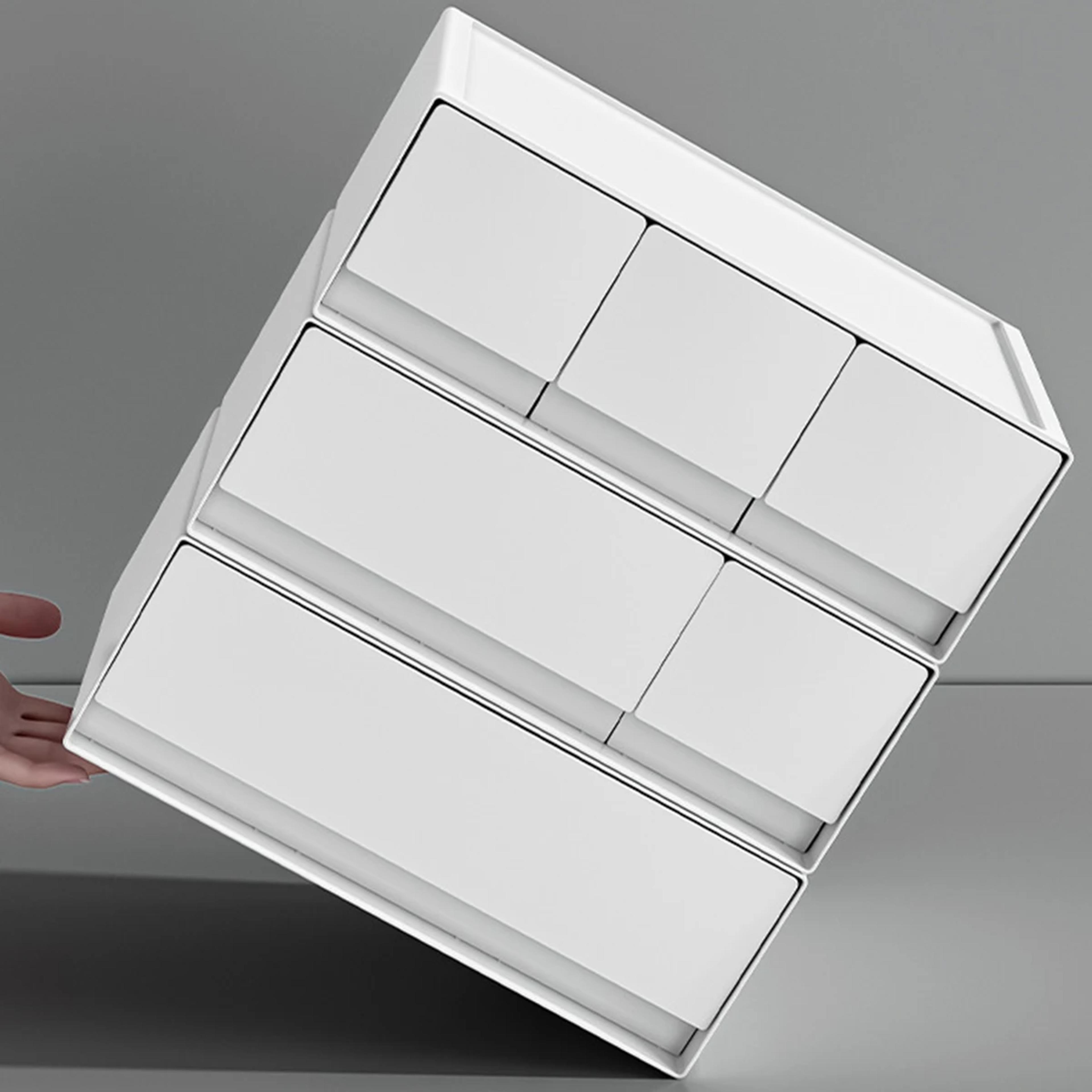 Stackable Desktop Drawer Organizer For Stationery Jewelry And Office Storage 4