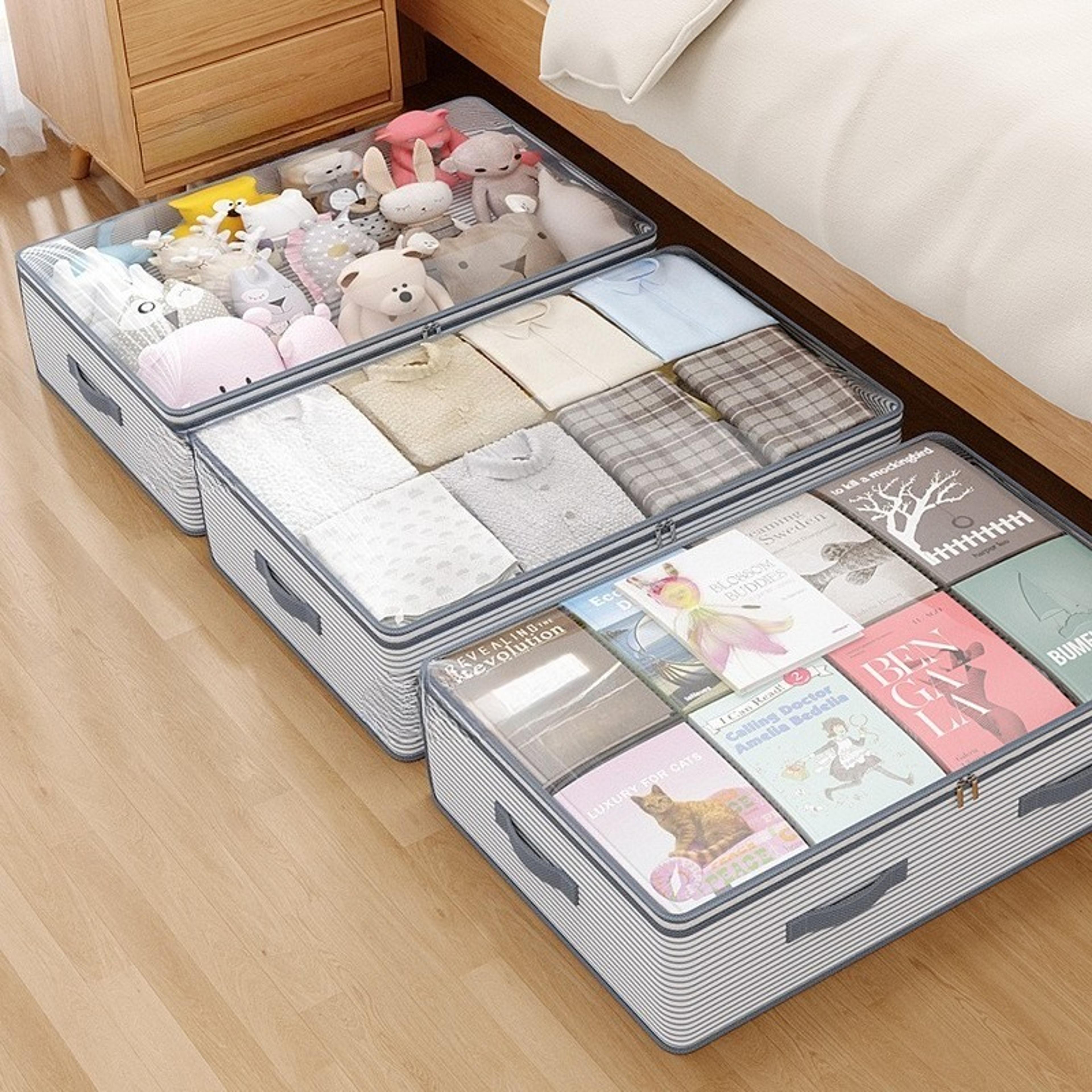 Large Under Bed Storage Bag With Clear Window Clothes And Closet Organizer 4
