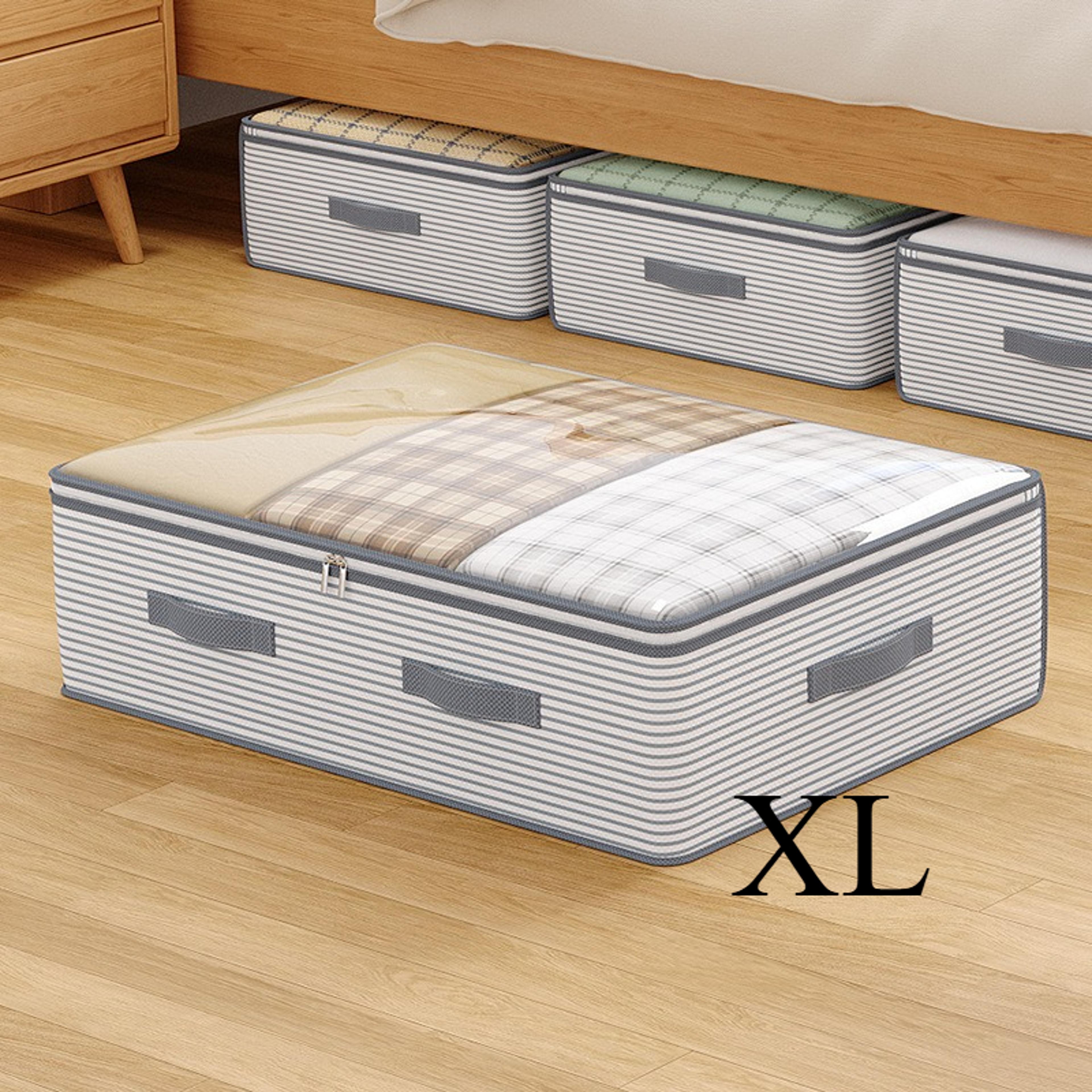 Large Under Bed Storage Bag With Clear Window Clothes And Closet Organizer 7