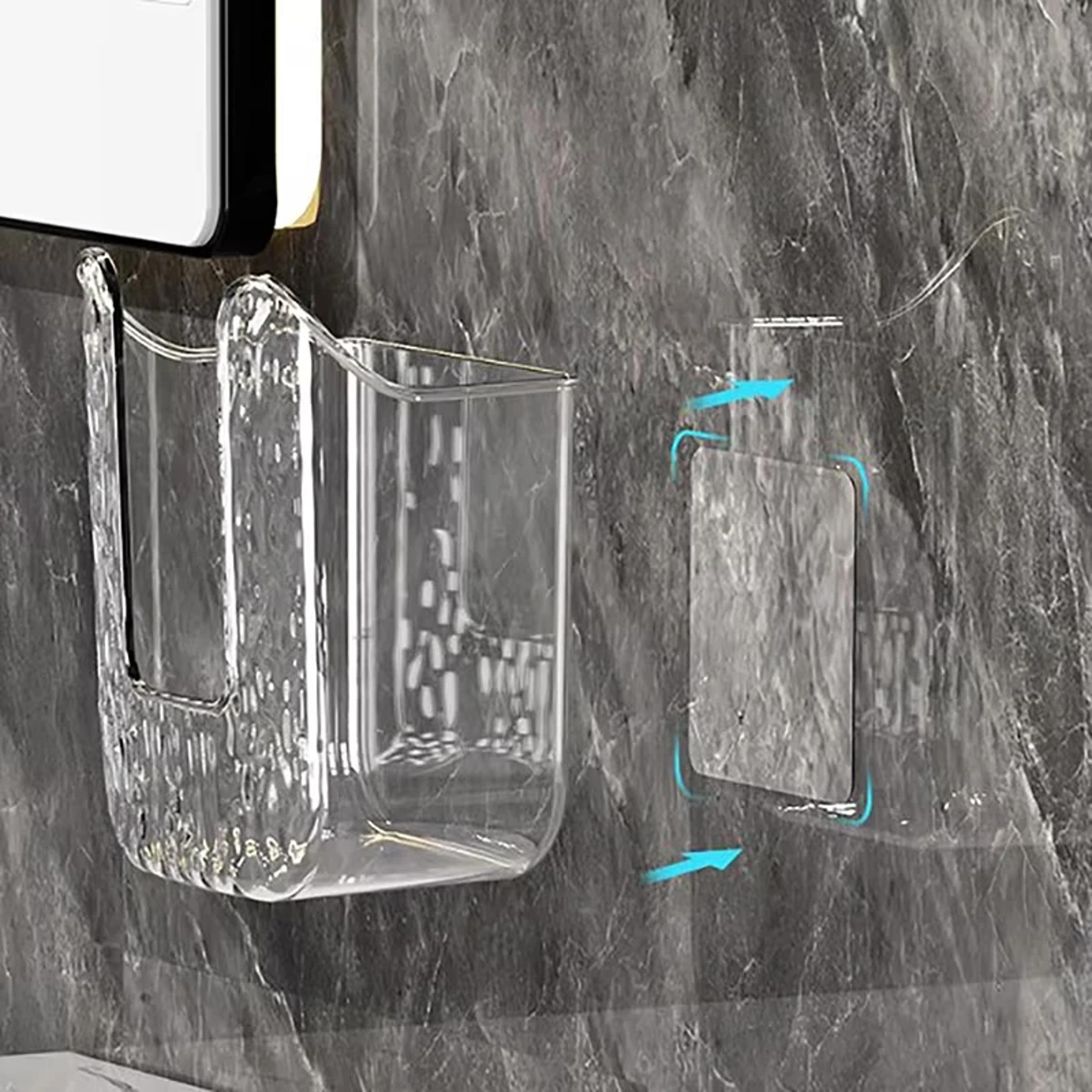 No Drill Wall Mounted Tissue Box And Wet Wipes Holder 2