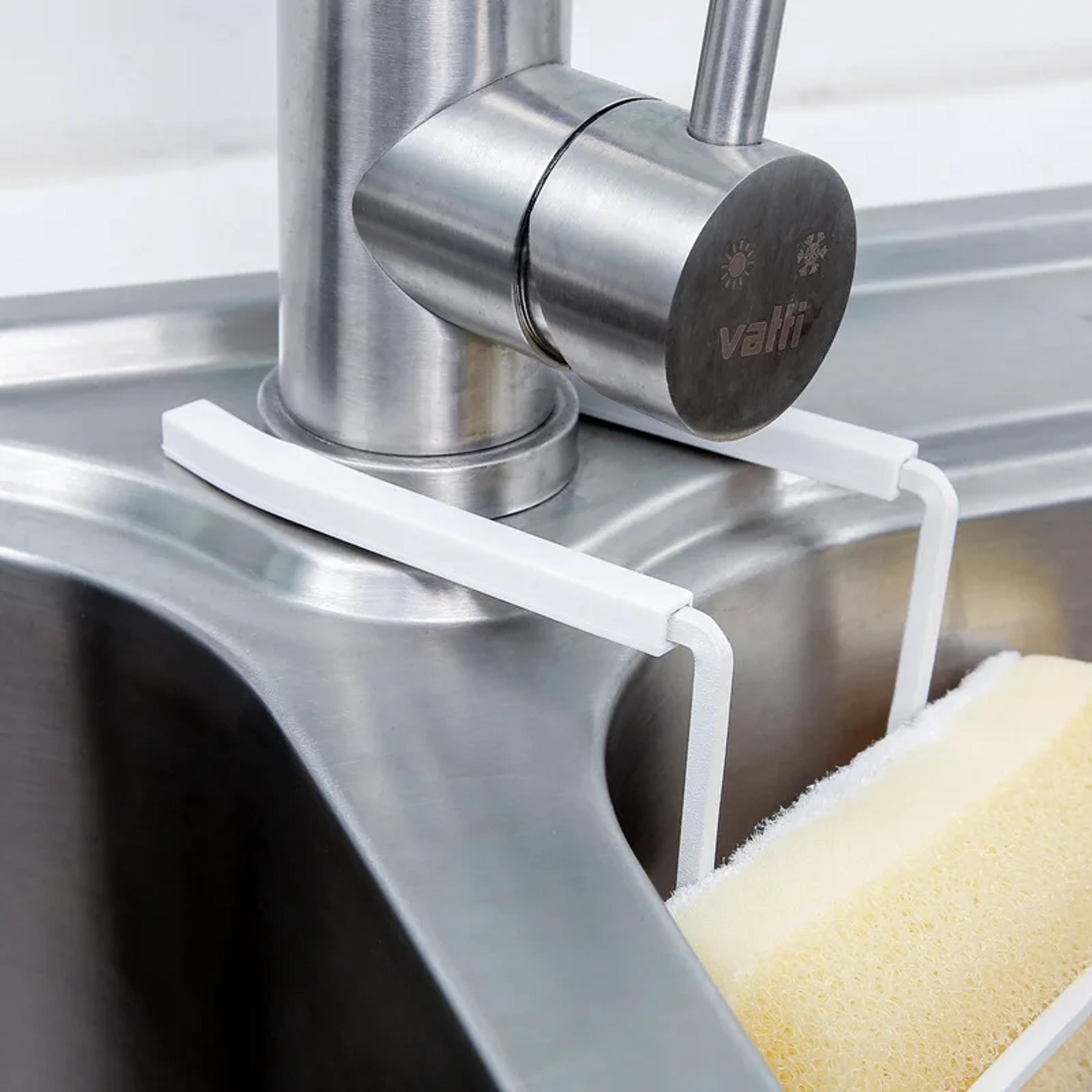 Sink Sponge Holder Suction Cup Sink Caddy Kitchen Sink Organizer 3
