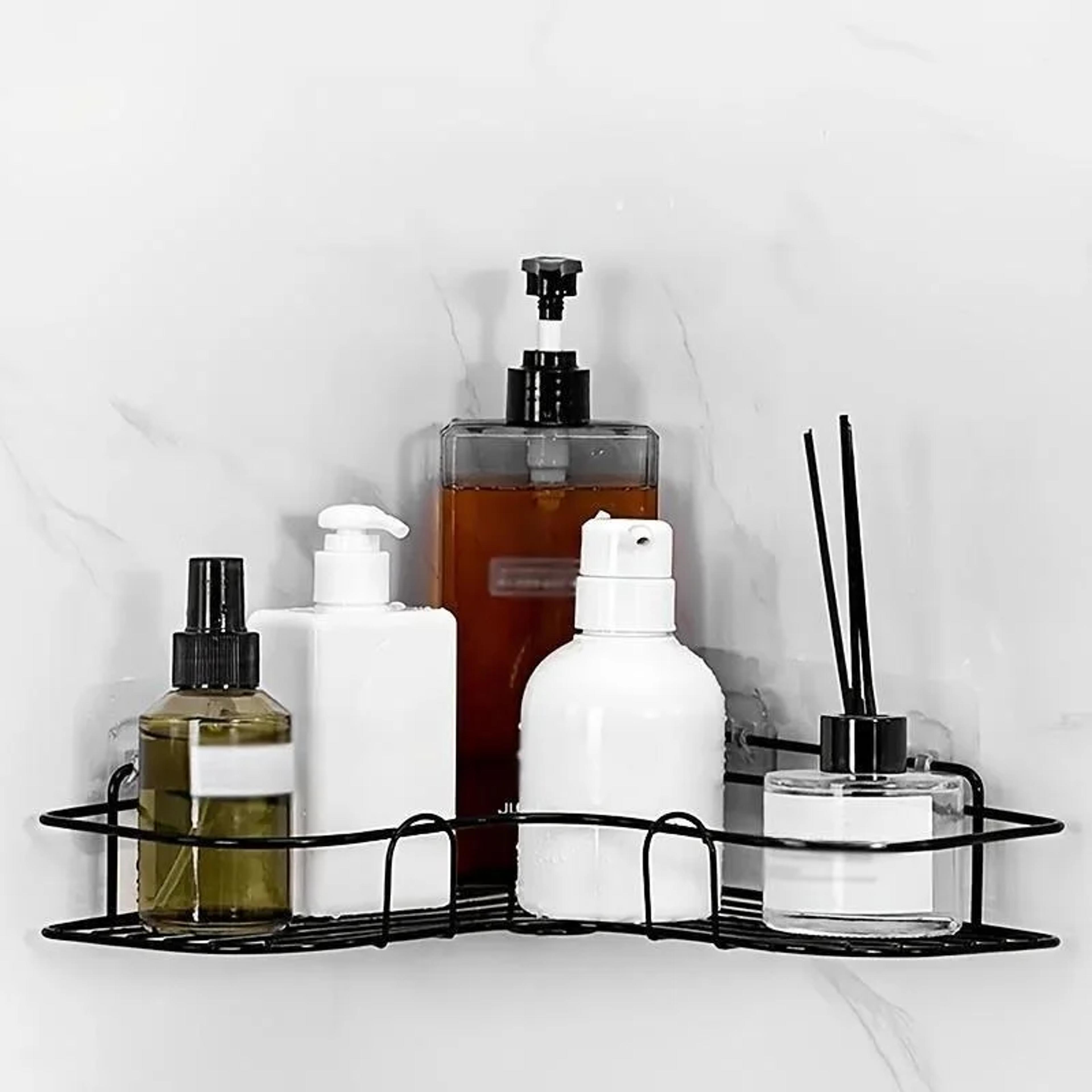 No Drill Corner Shower Shelf Bathroom Organizer Shampoo Holder 2