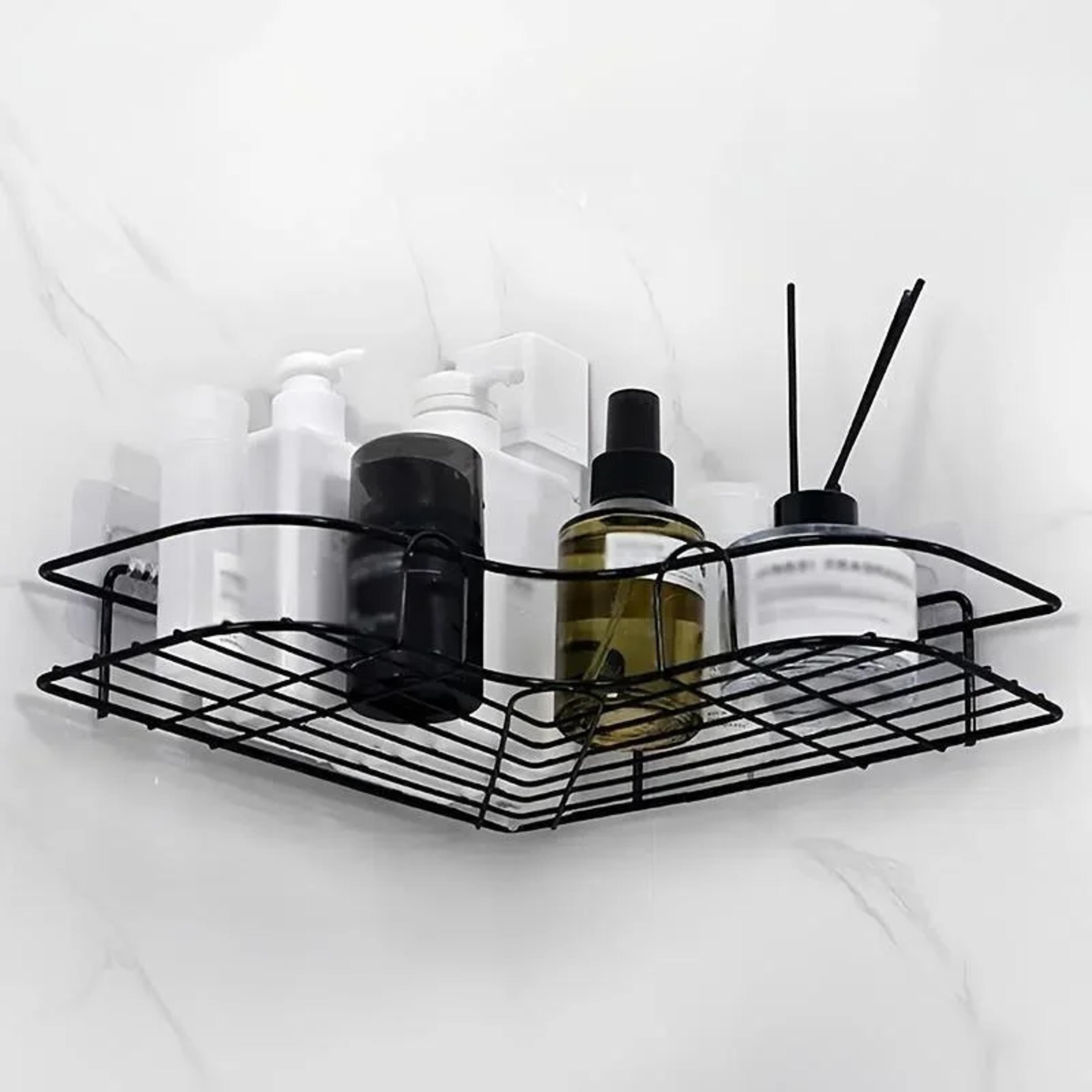 No Drill Corner Shower Shelf Bathroom Organizer Shampoo Holder 3