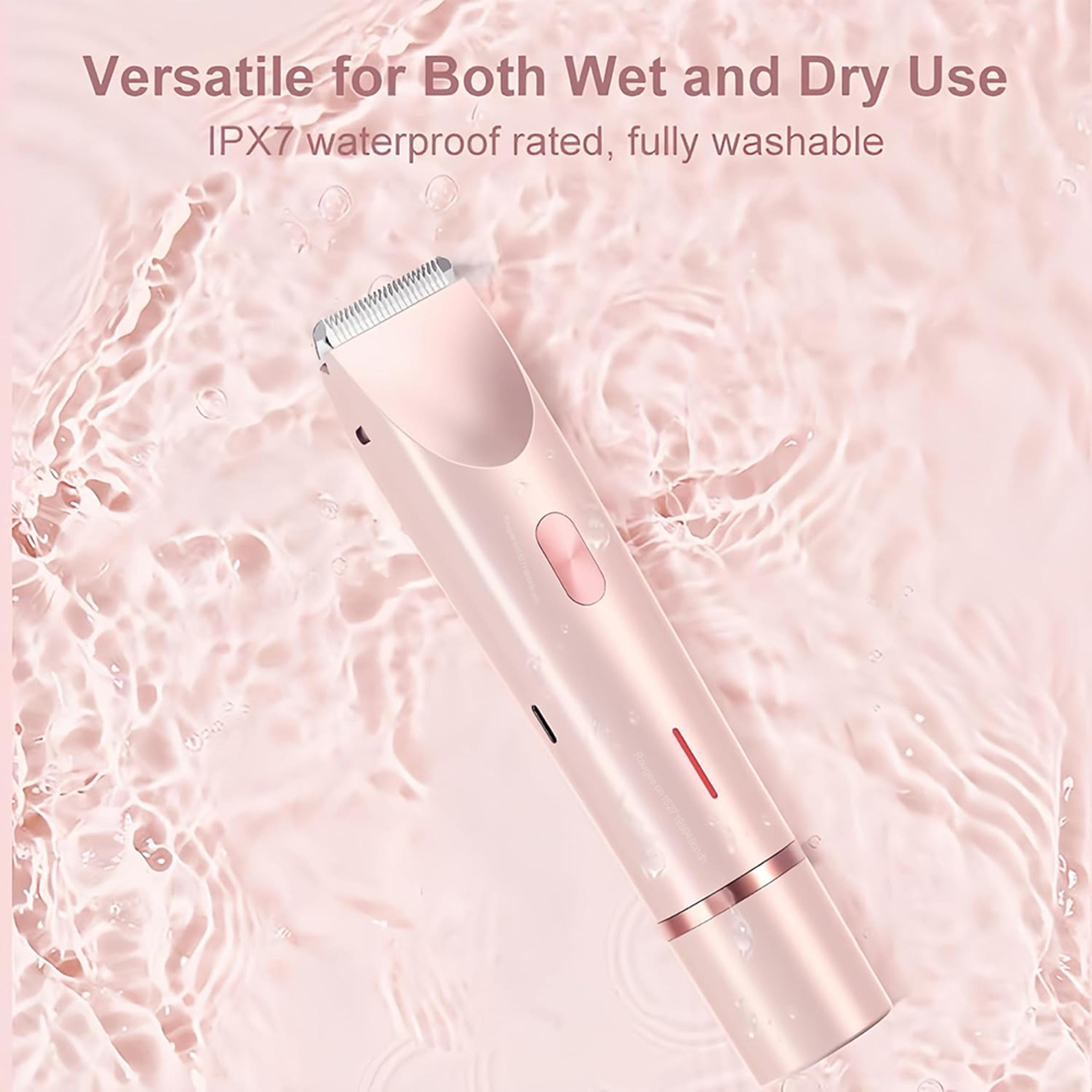 Electric Razors For Women 2in1 Painless Bikini Trimmer  Facial Shaver For Ladies Body Underarms Leg 3