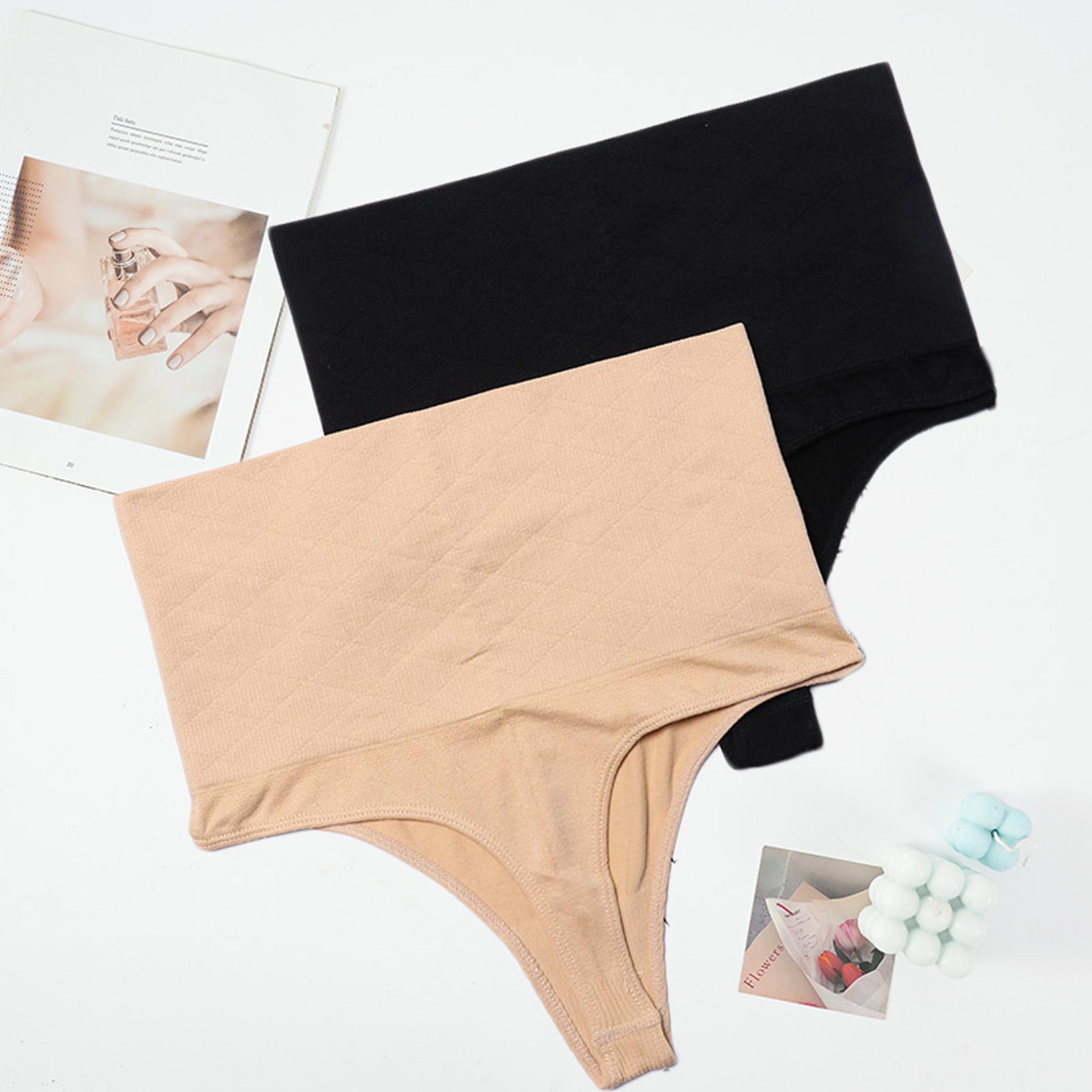 high waist trainer for women, tummy control shapewear, butt lifting thong panty for full body shaping
