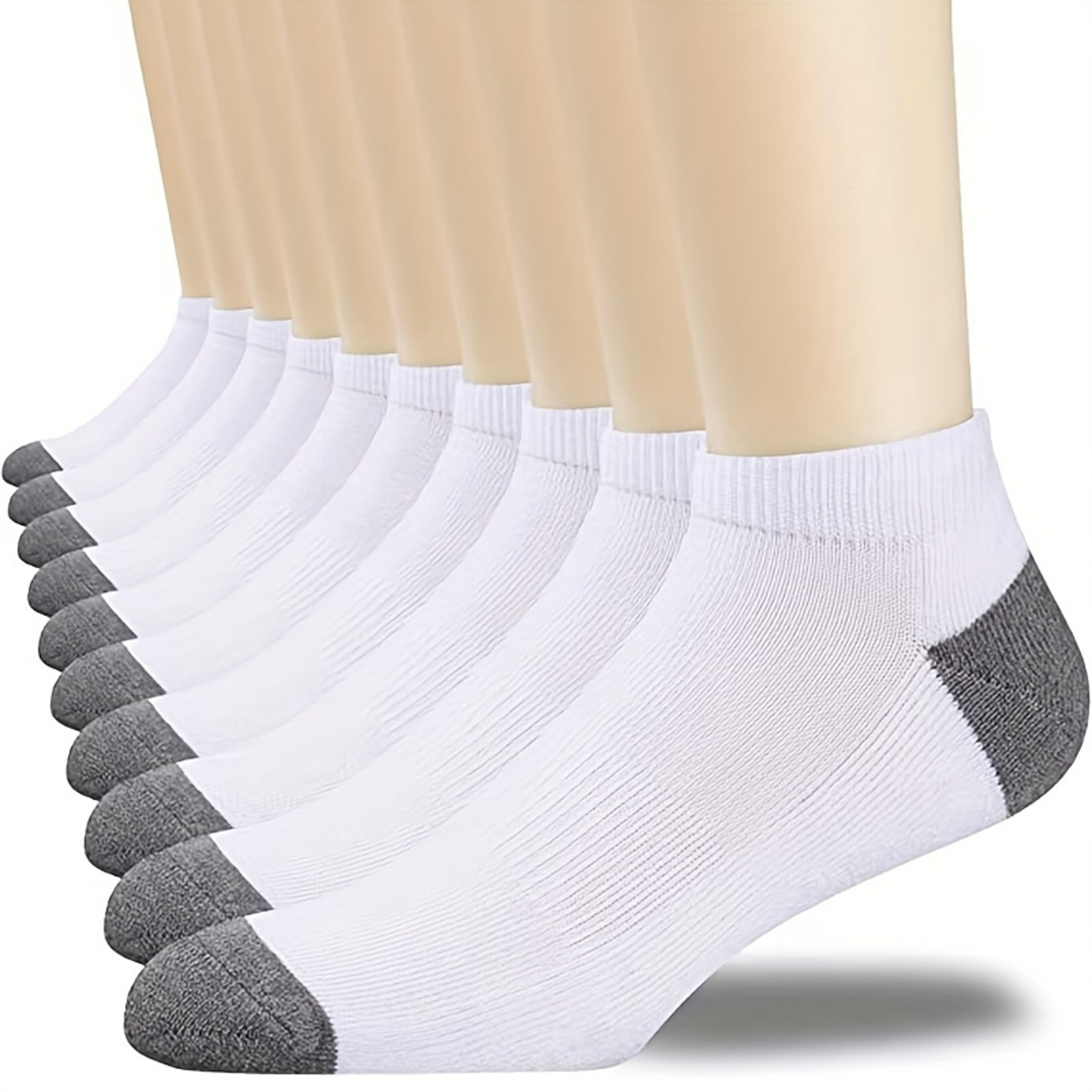 10 Pairs Mens Color Block Boat Socks Fashion Breathable Comfy Low Cut Ankle Socks For Sports Casual 7