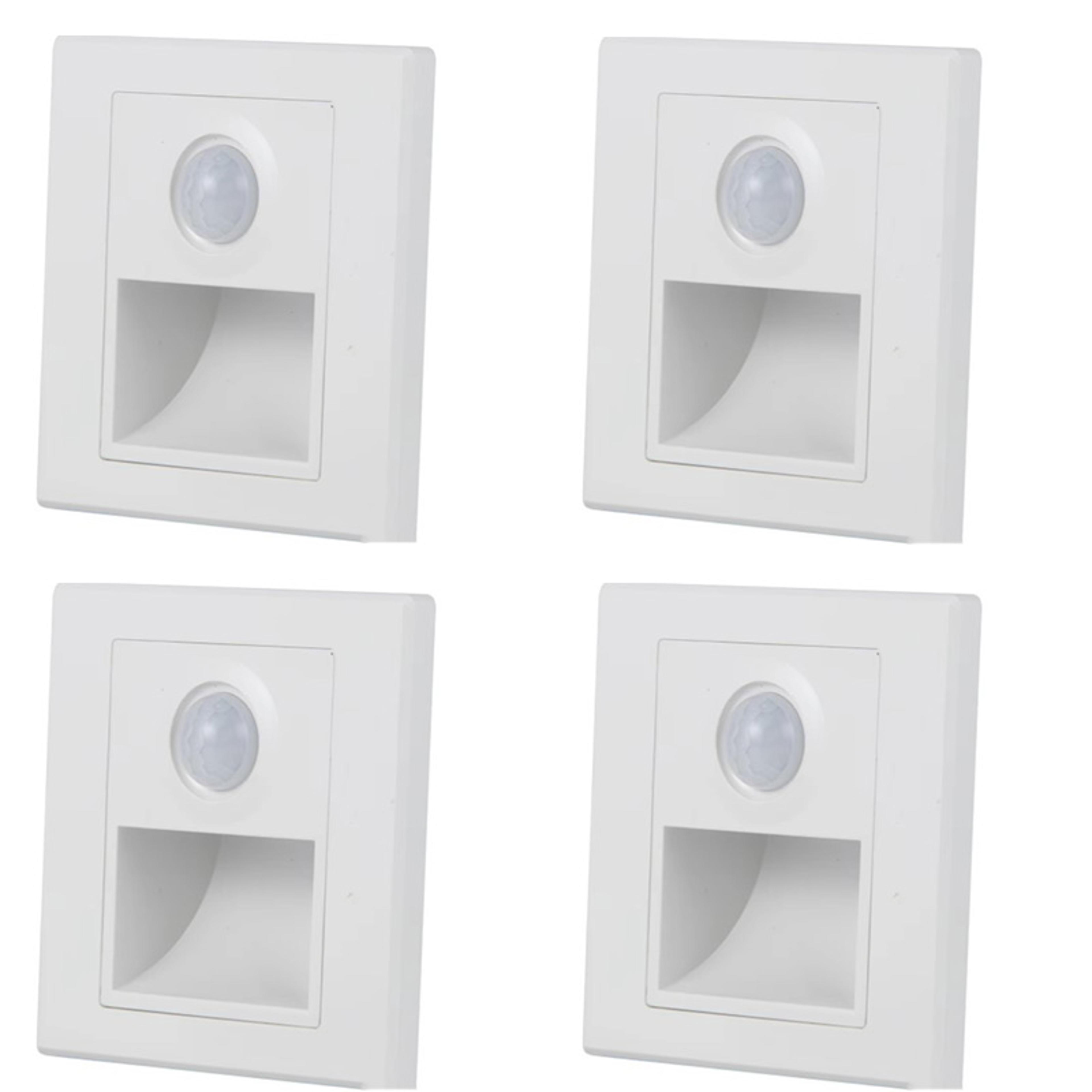 Motion Sensor Night Light AC 110V240V LED Recessed Staircase  Bedroom Wall Lamp With Auto OnOff Det 7
