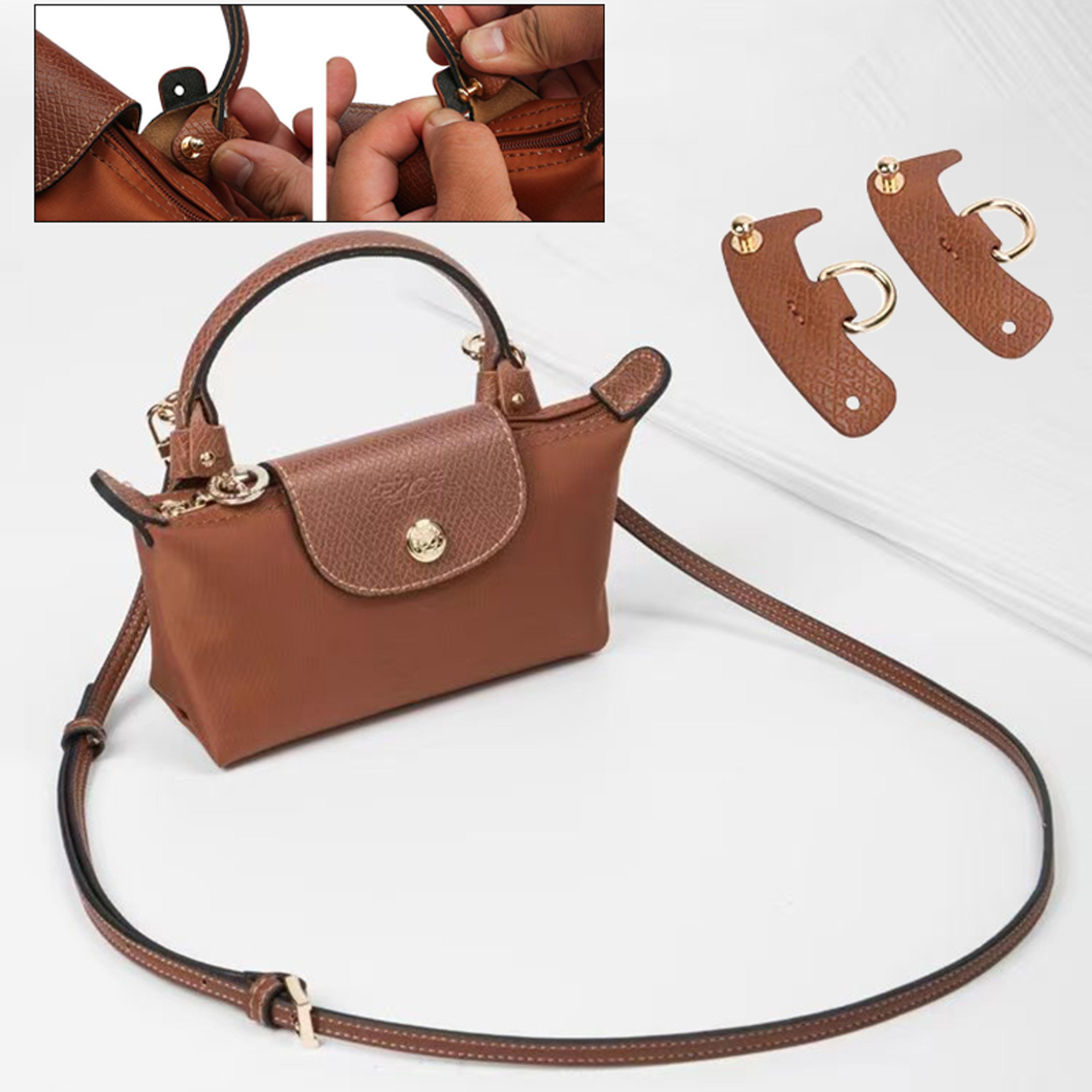 longchamp bag converter straps, punch-free diy transformation set to convert your bag to crossbody or shoulder strap