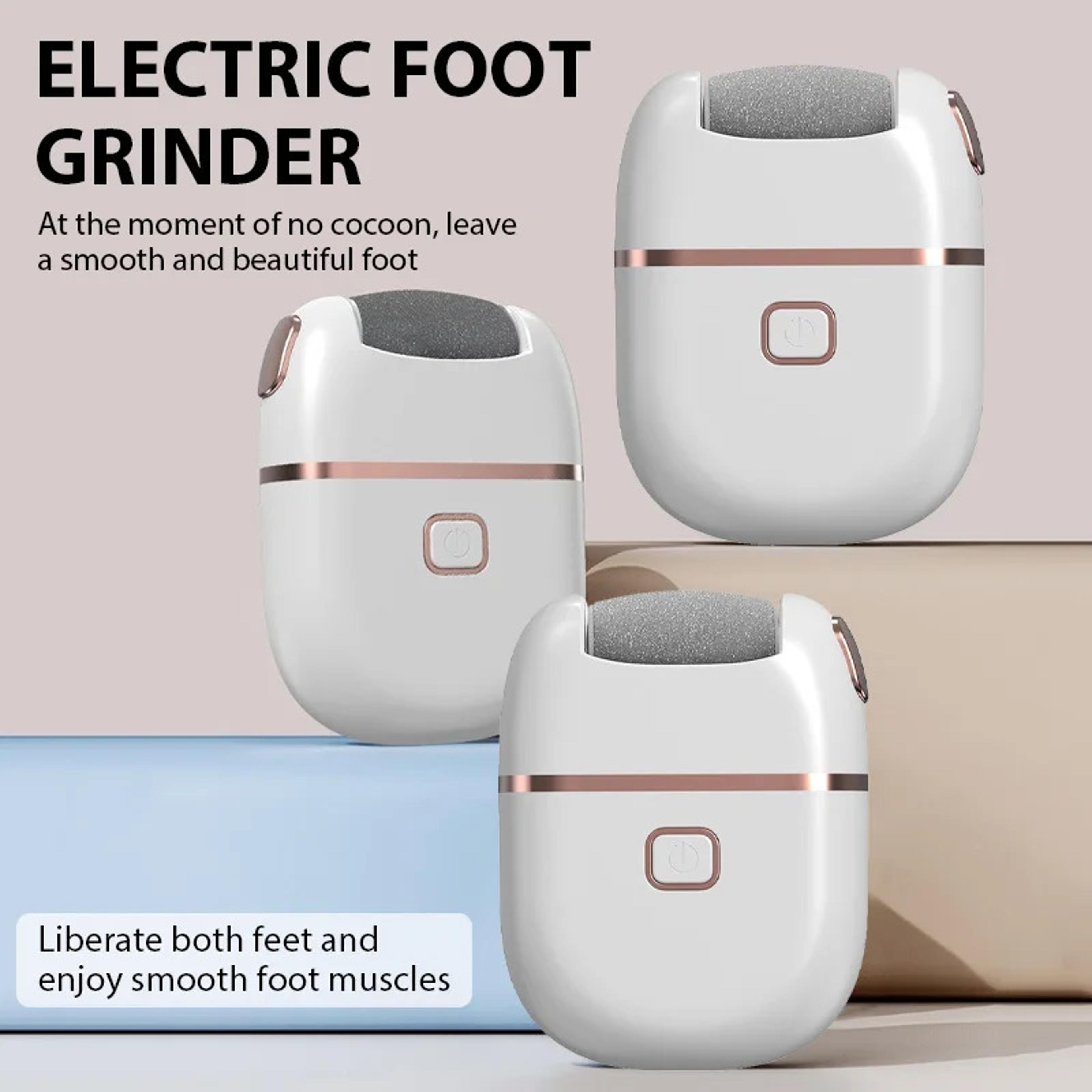 professional rechargeable electric foot grinder, dead skin remover for calluses, cracked heels, electric foot file