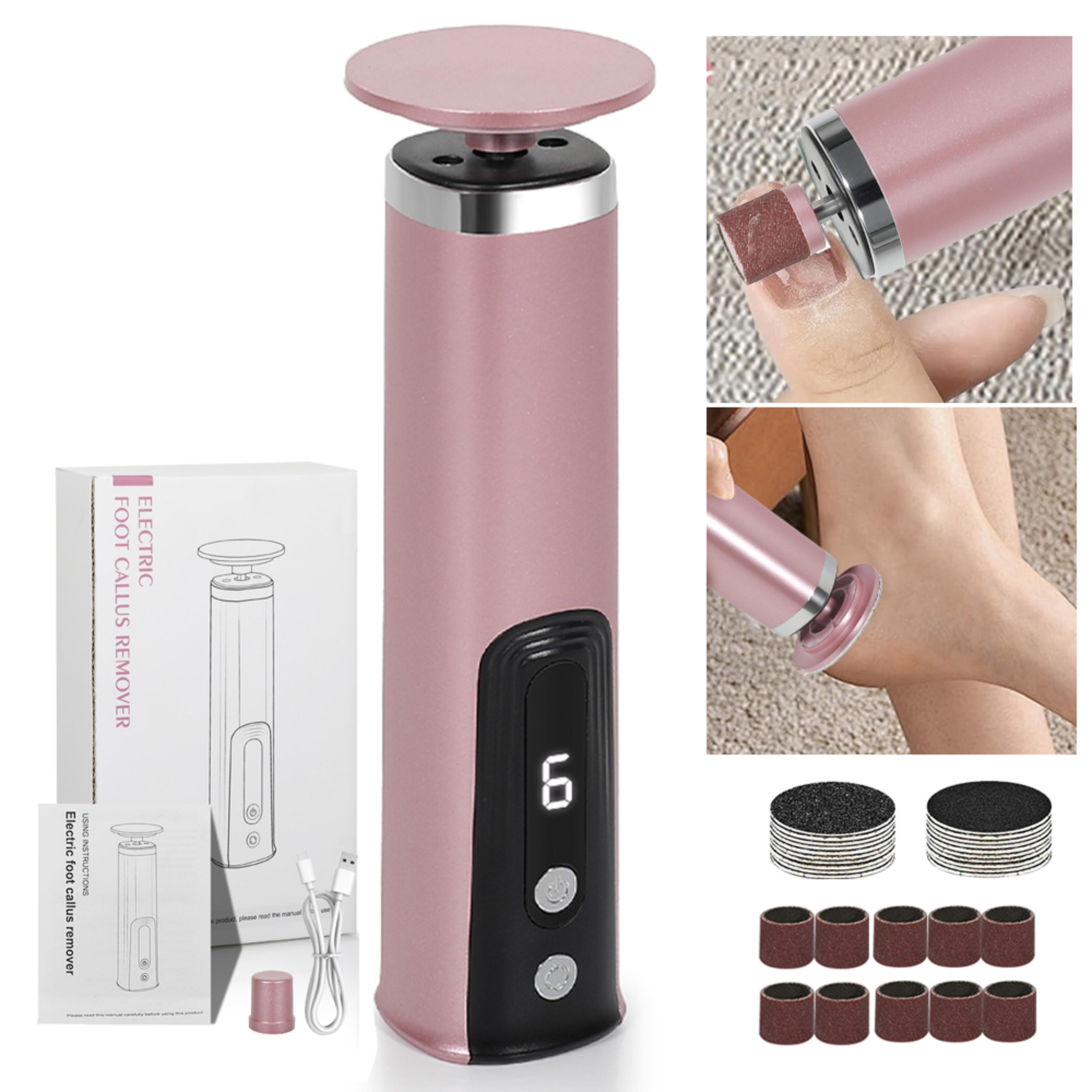 electric callus remover pedicure file 2 in 1 foot care tool, hand and foot electric care tools polish and smooth shine