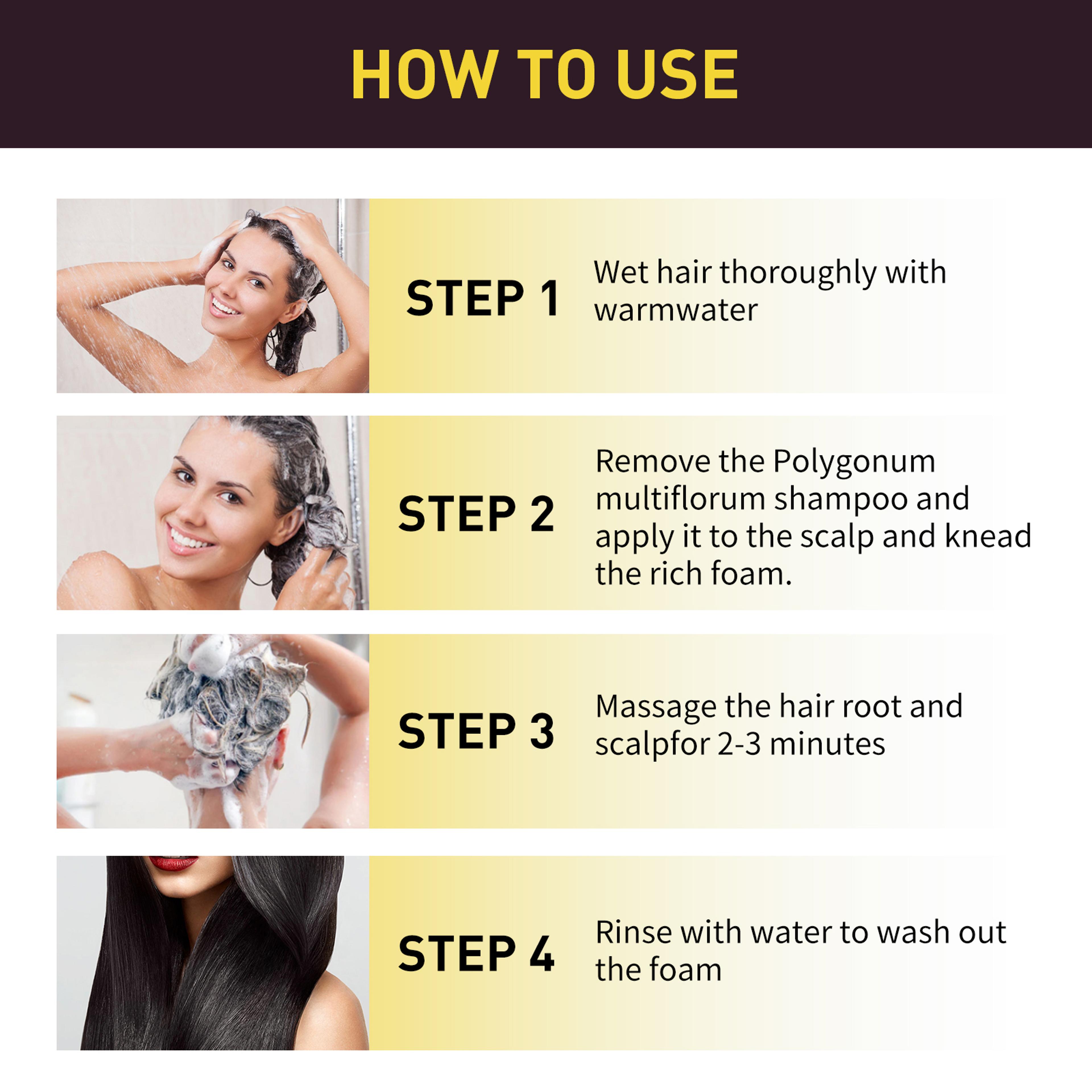 Brown Hair Dyeing Shampoo Lasting Coloring Deeply Nourishing Formula To Reduce Breakage Promote Sca 5